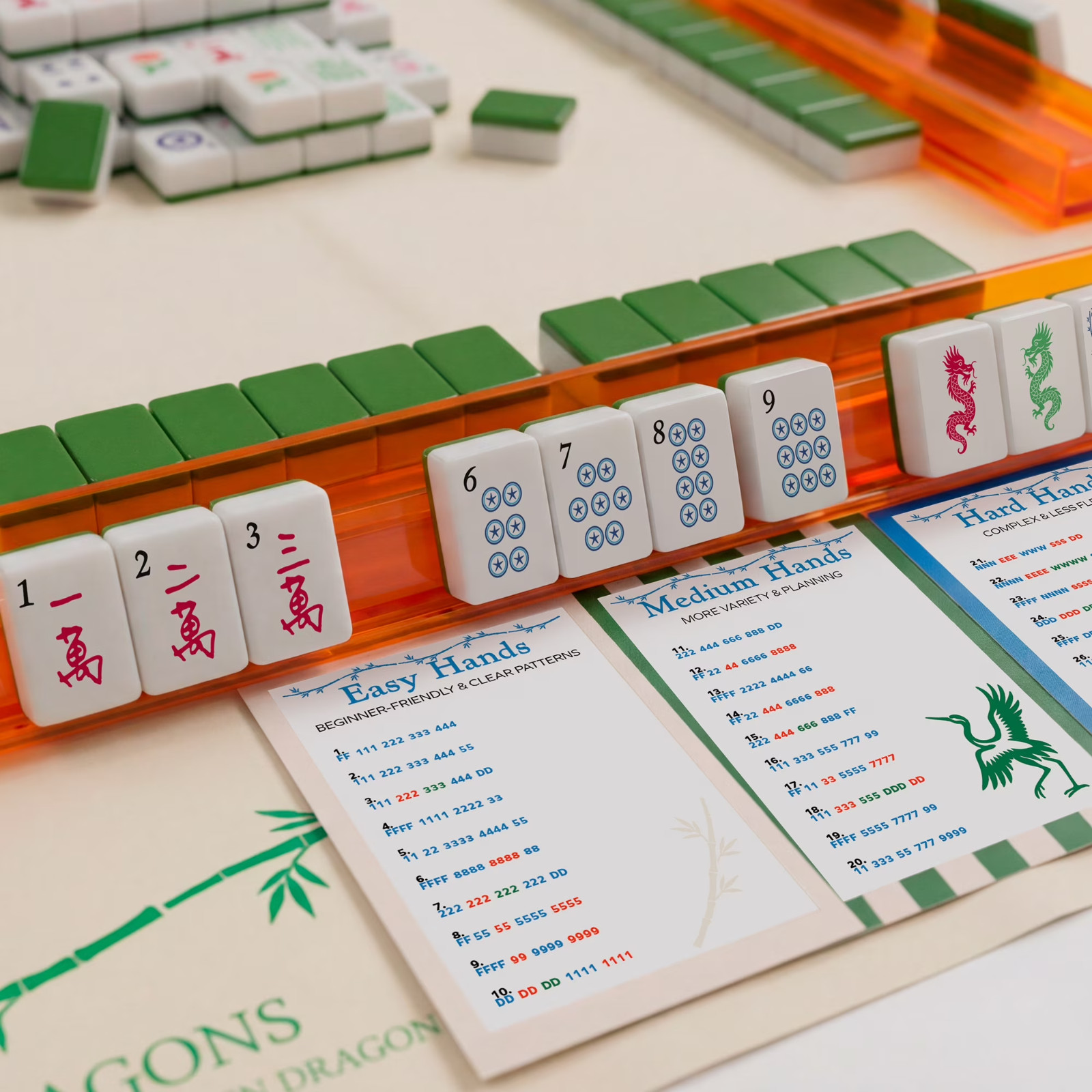 Maison Lude Mahjong Limited Edition 160 Tile Set Premium Mat, Leather Bag SEALED