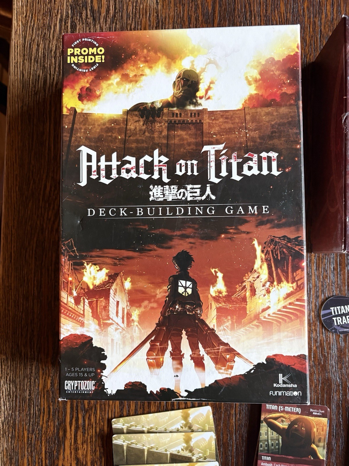 Attack on Titan Deck Building Game Cryptozoic Anime Card Game *Read Description