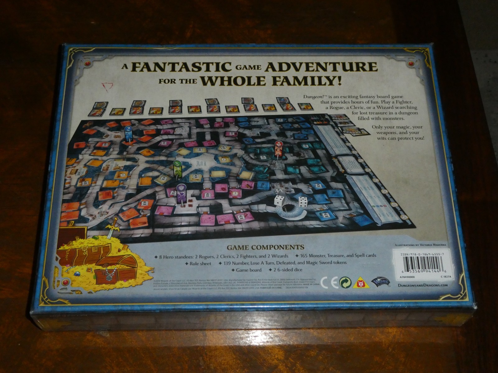 Vintage DUNGEON! Fantasy Board Game Dungeons & Dragons TSR NEW!!