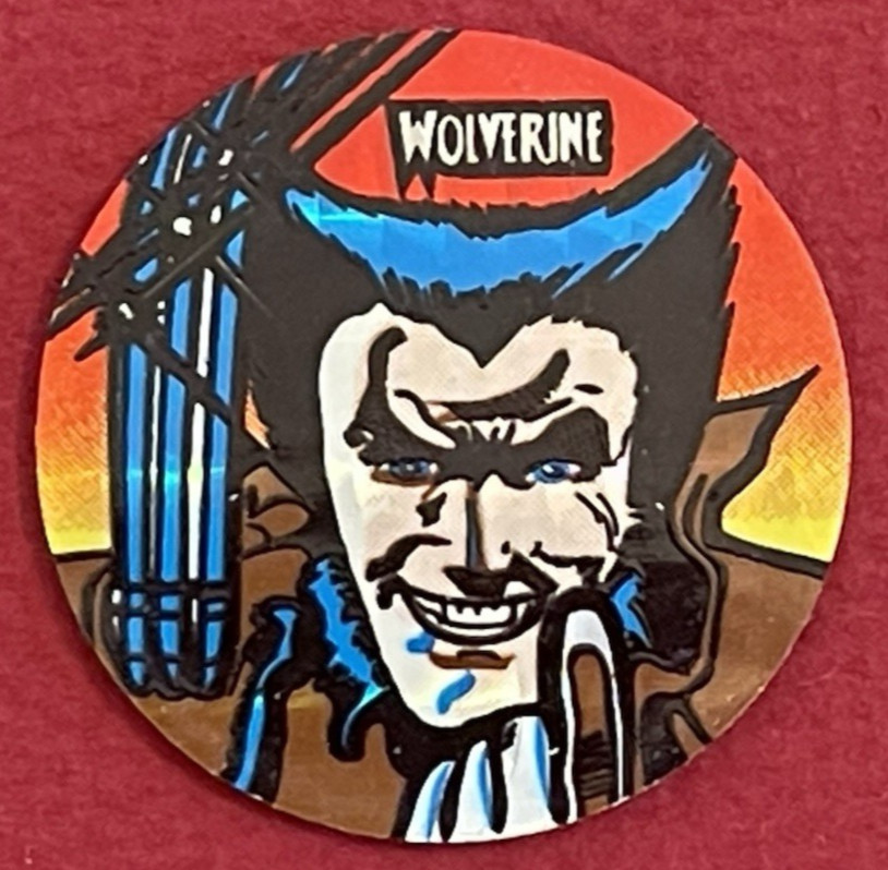 Vintage 1990’s Lot Of 5 DC/Marvel Comics Pogs /Milk Caps Superman/Batman New