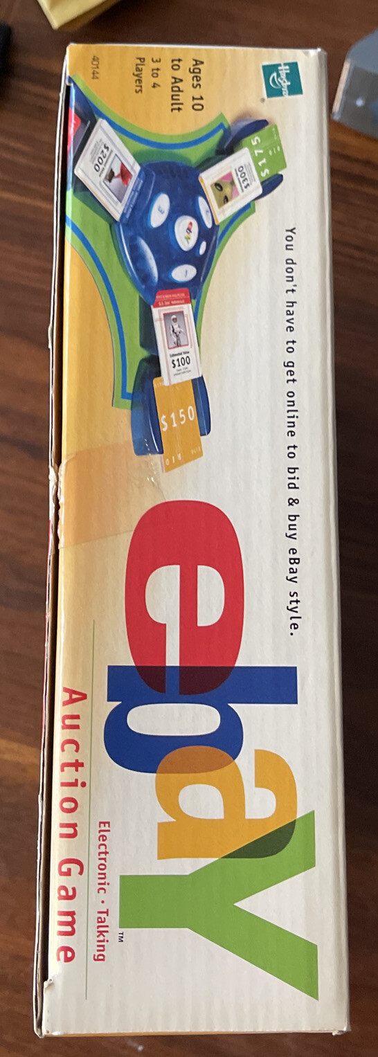 RARE eBay Auction Electronic Talking Board Game. Hasbro 2001 Complete. Open Box.