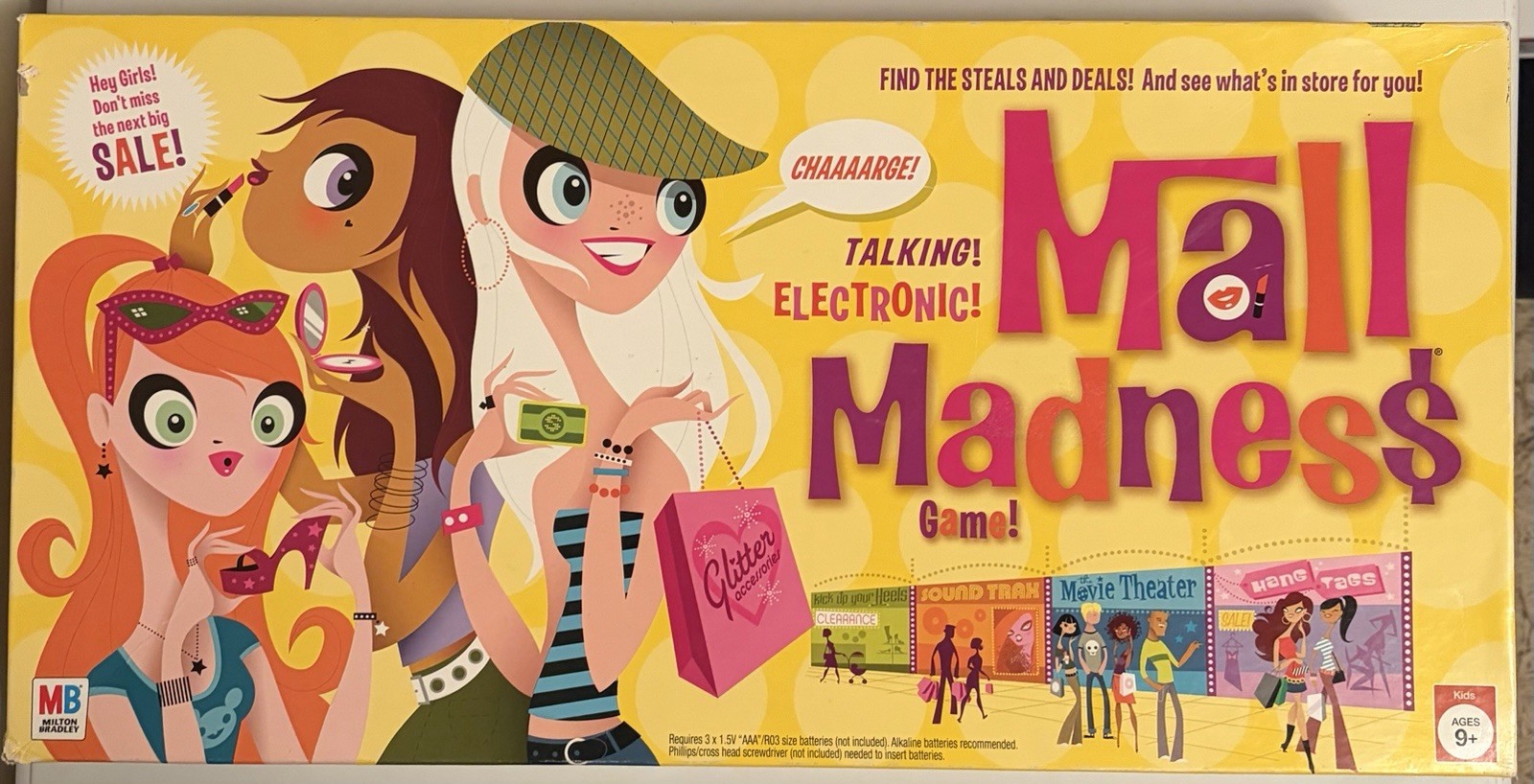 2005 Milton Bradley Electronic Mall Madness Board Game – Works Great!