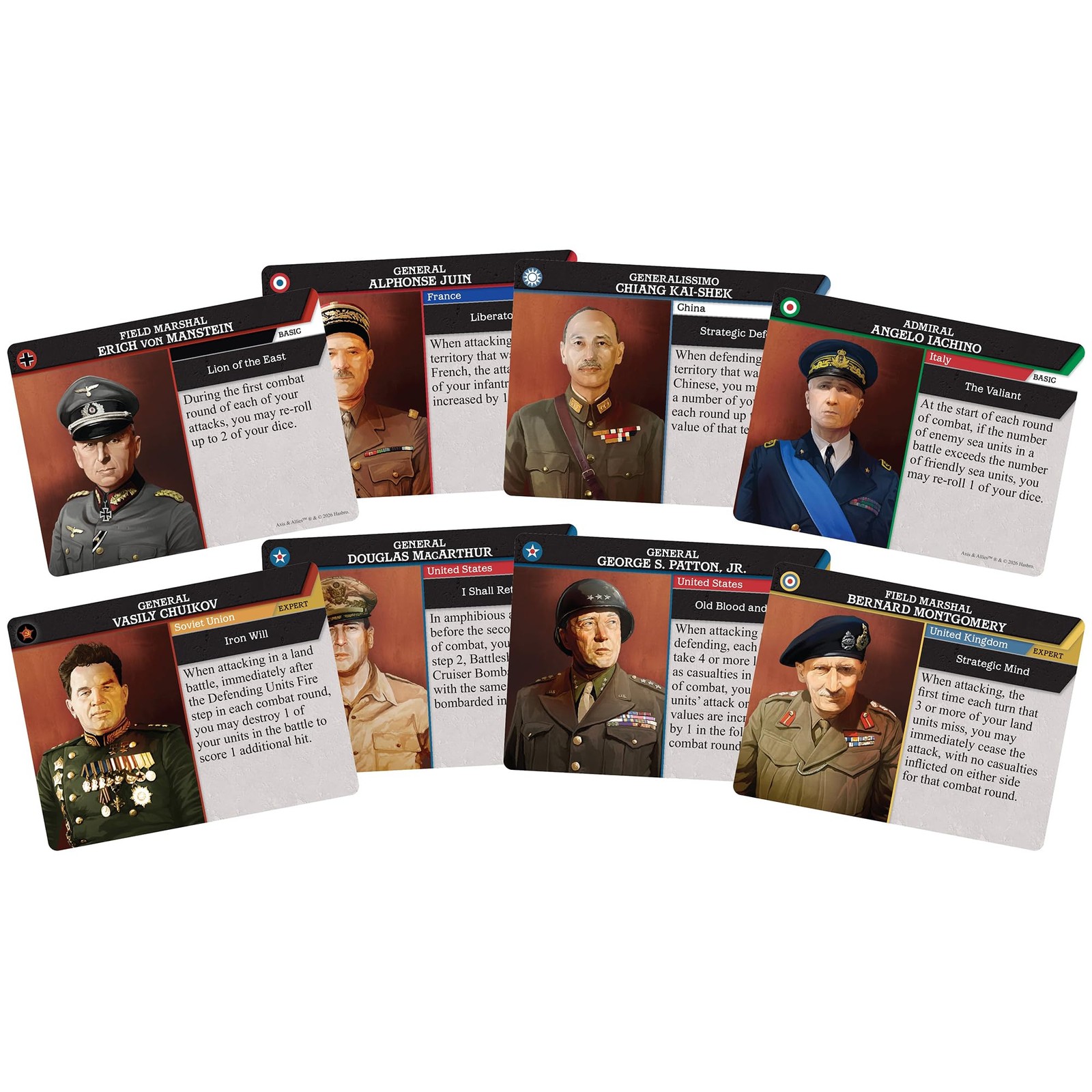 Renegade Game Studios Axis & Allies Commanders Expansion – 24 Multicolor