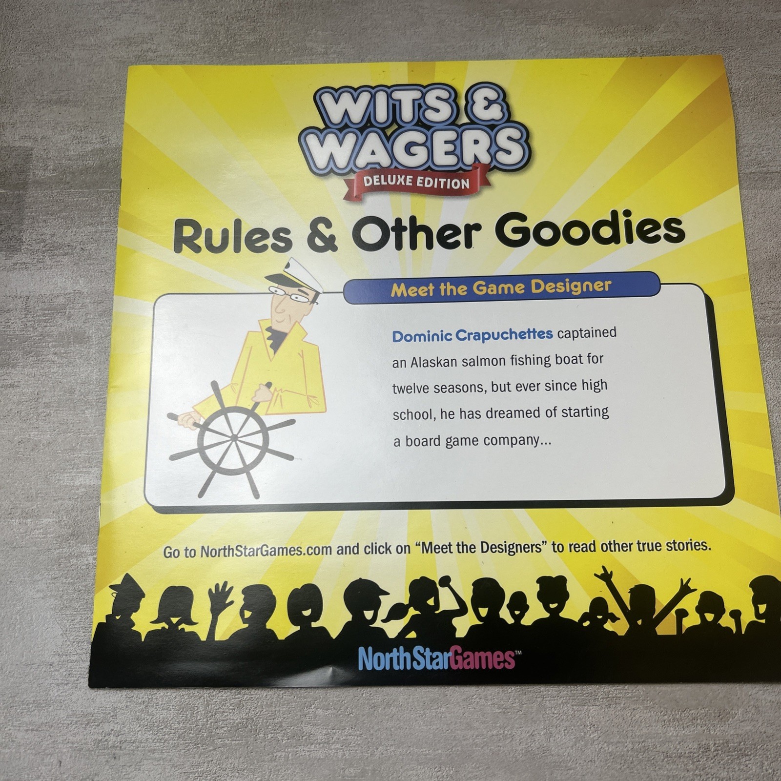 Wits & Wagers Deluxe Edition Family Party Board Game North Star Games Complete