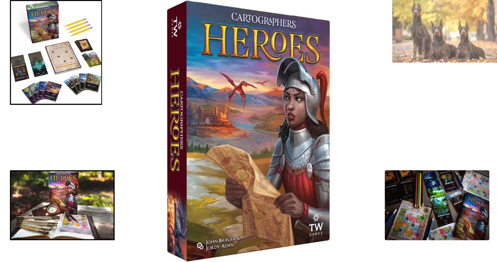 Cartographers Heroes: Map Drawing Board Game for 1-100 Players