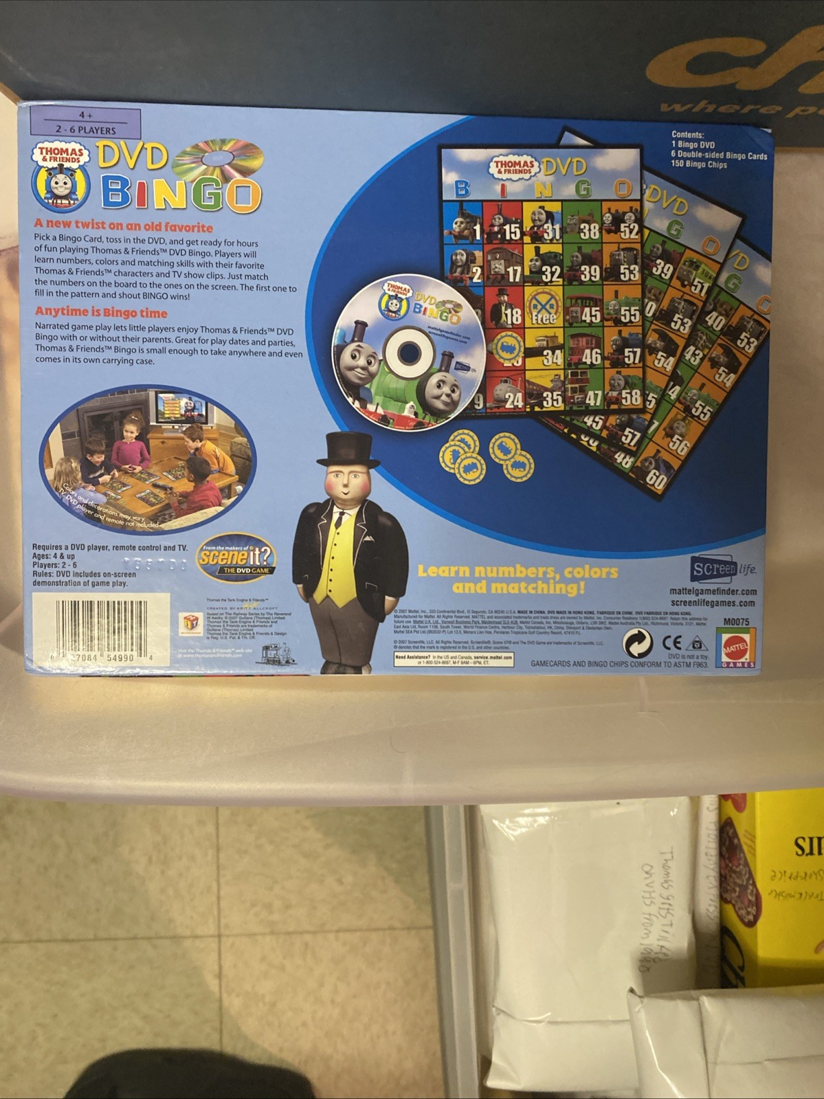 Thomas The Tank Engine & Friends DVD Bingo Game COMPLETE By ScreenLife 2007