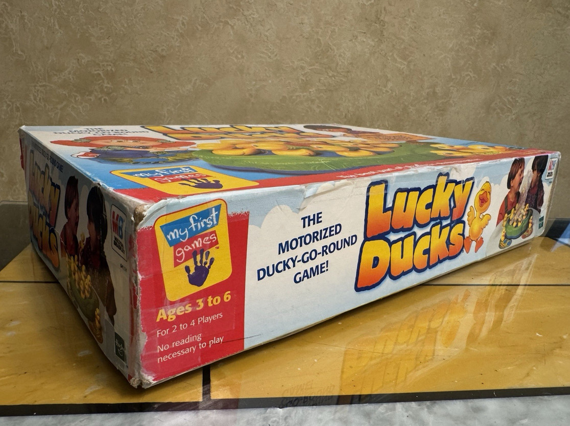 1999 Milton Bradley Lucky Ducks Game – Complete – Vintage Moving Family Board