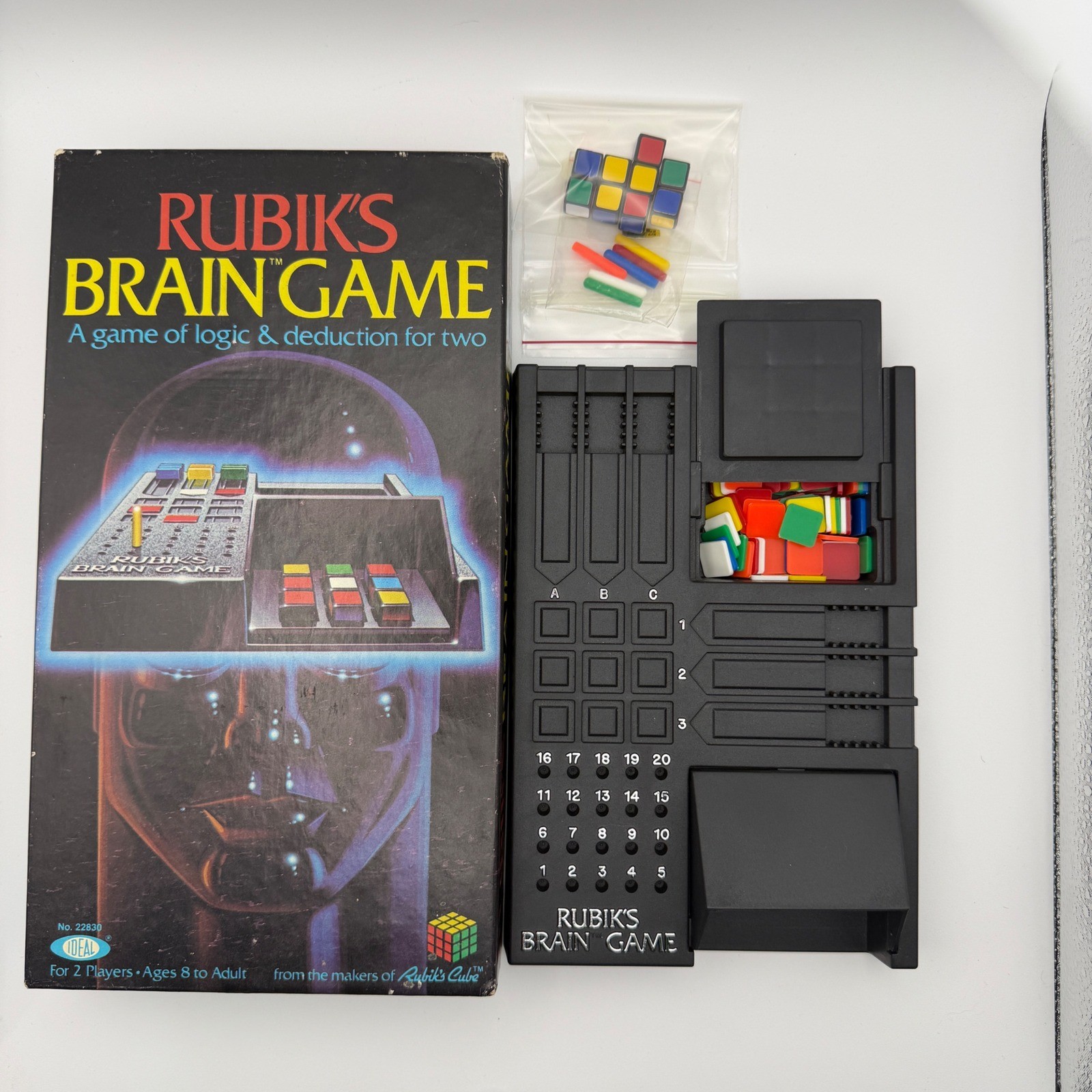 Rubik’s Brain Game Vintage 1983 Ideal Puzzle Incomplete Missing Parts