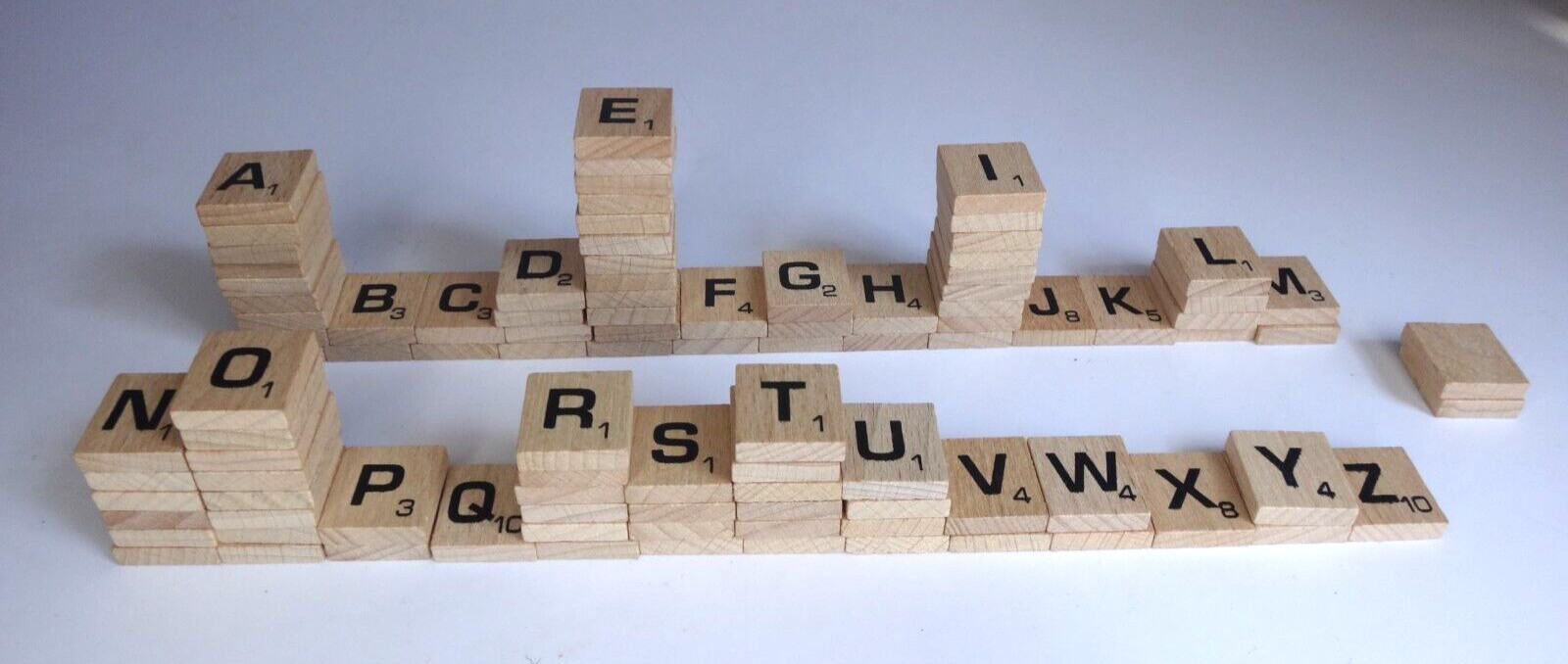 Hasbro SCRABBLE Crossword Game 2013 Version Opened COMPLETE Wood Tiles Racks Bag