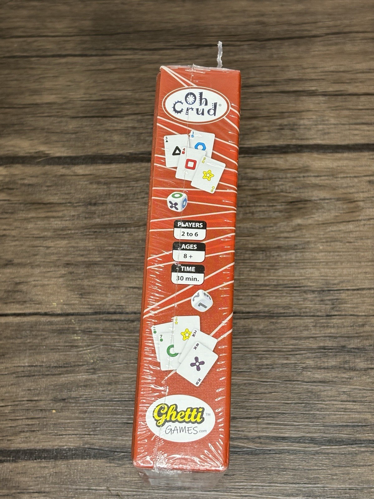 NEW SEALED Oh Crud Family Card & Dice Game for 2-6 Players Ages 8 & Up Ghetti