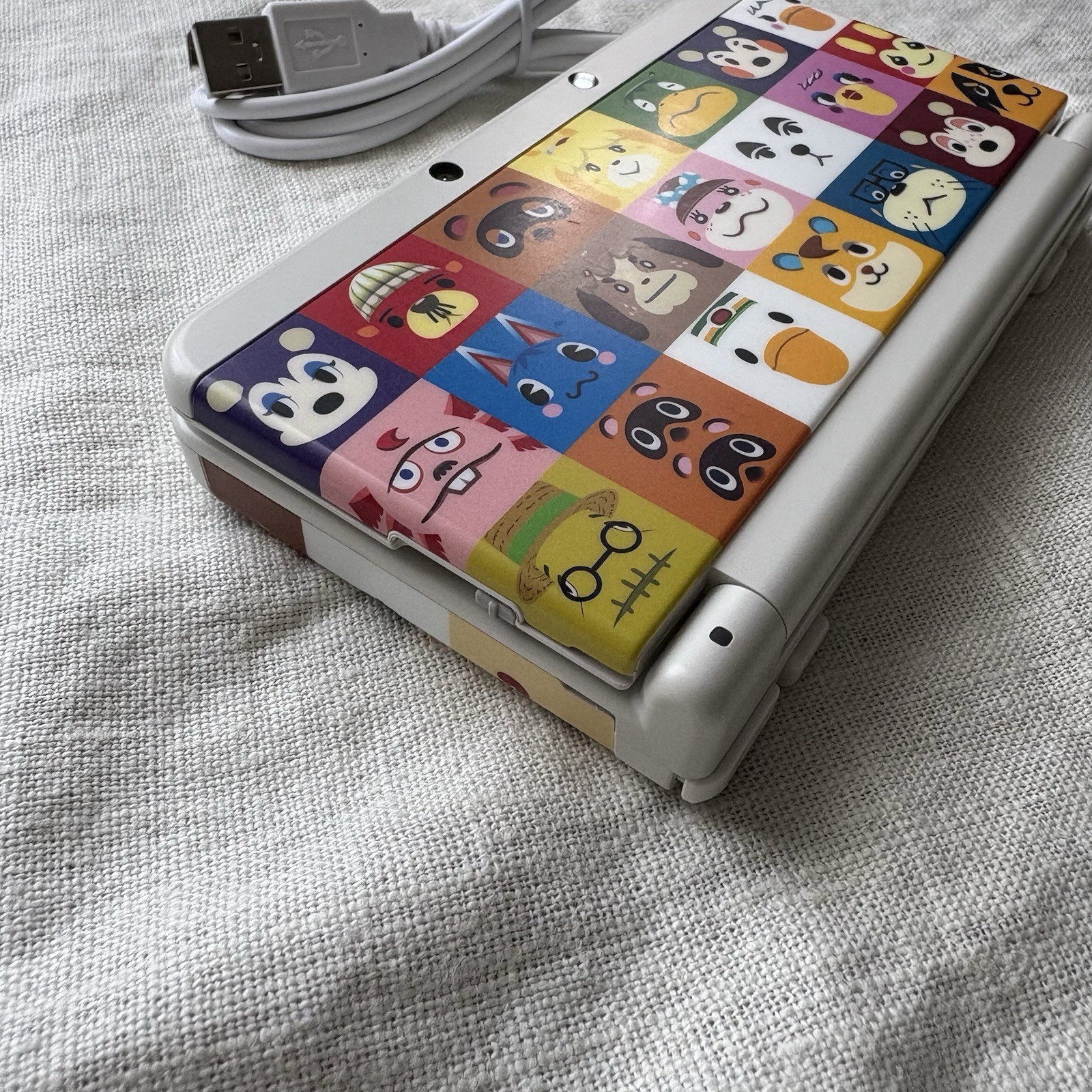 Nintendo new 3DS Animal Crossing Kisekae Plate touch pen 4GB SD card USB Ued JP