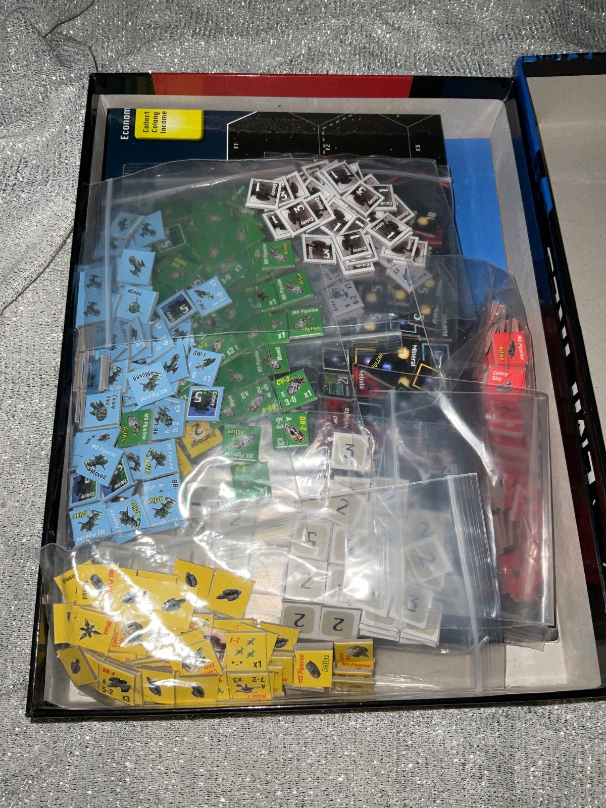 Space Empires 4X – GMT GAMES – DICE MISSING – See Pics Good Cond Incomplete