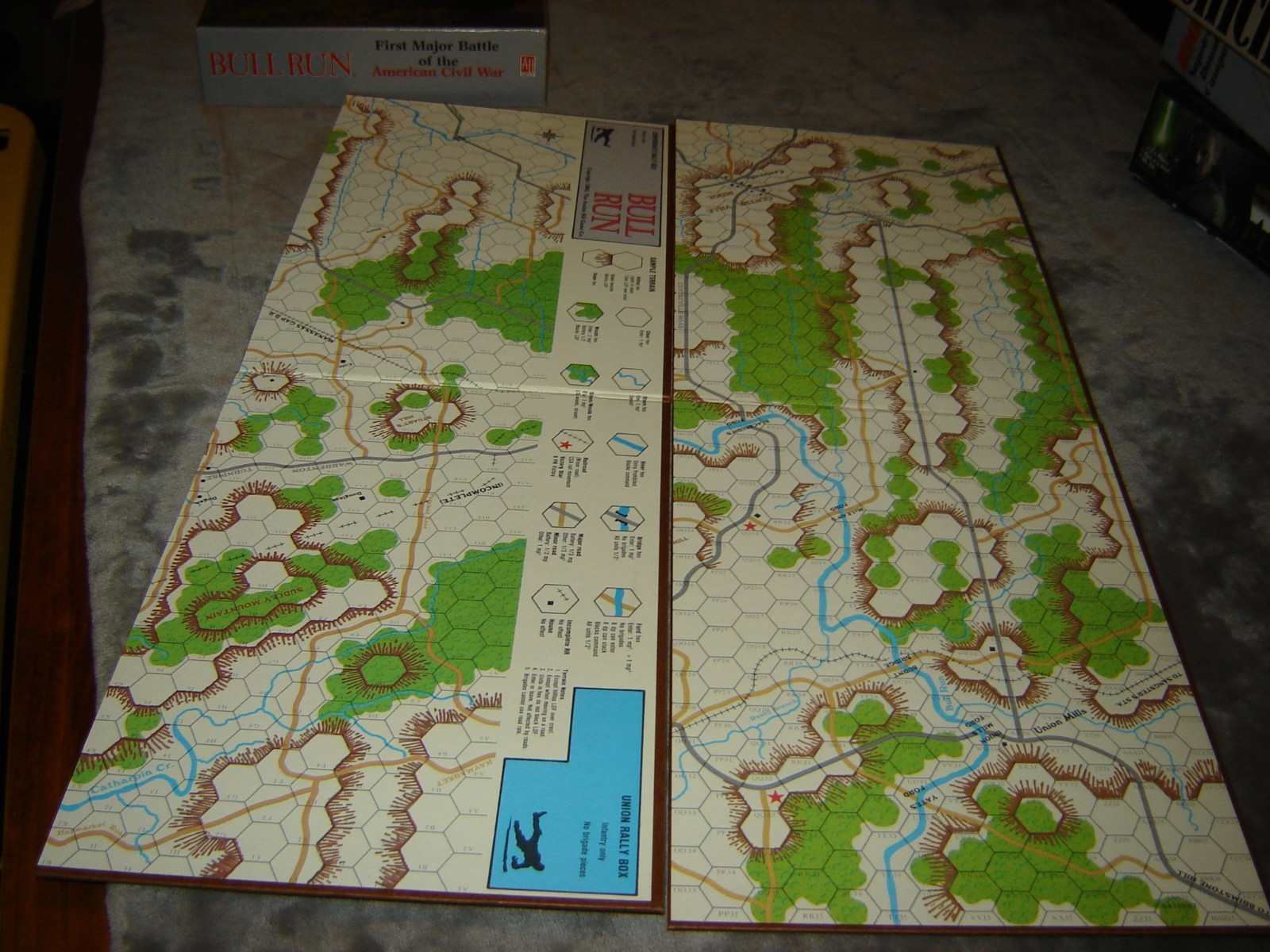 Avalon Hill Game Co. #847 Bull Run UNPUNCHED Never Played Excellent Cond NICE