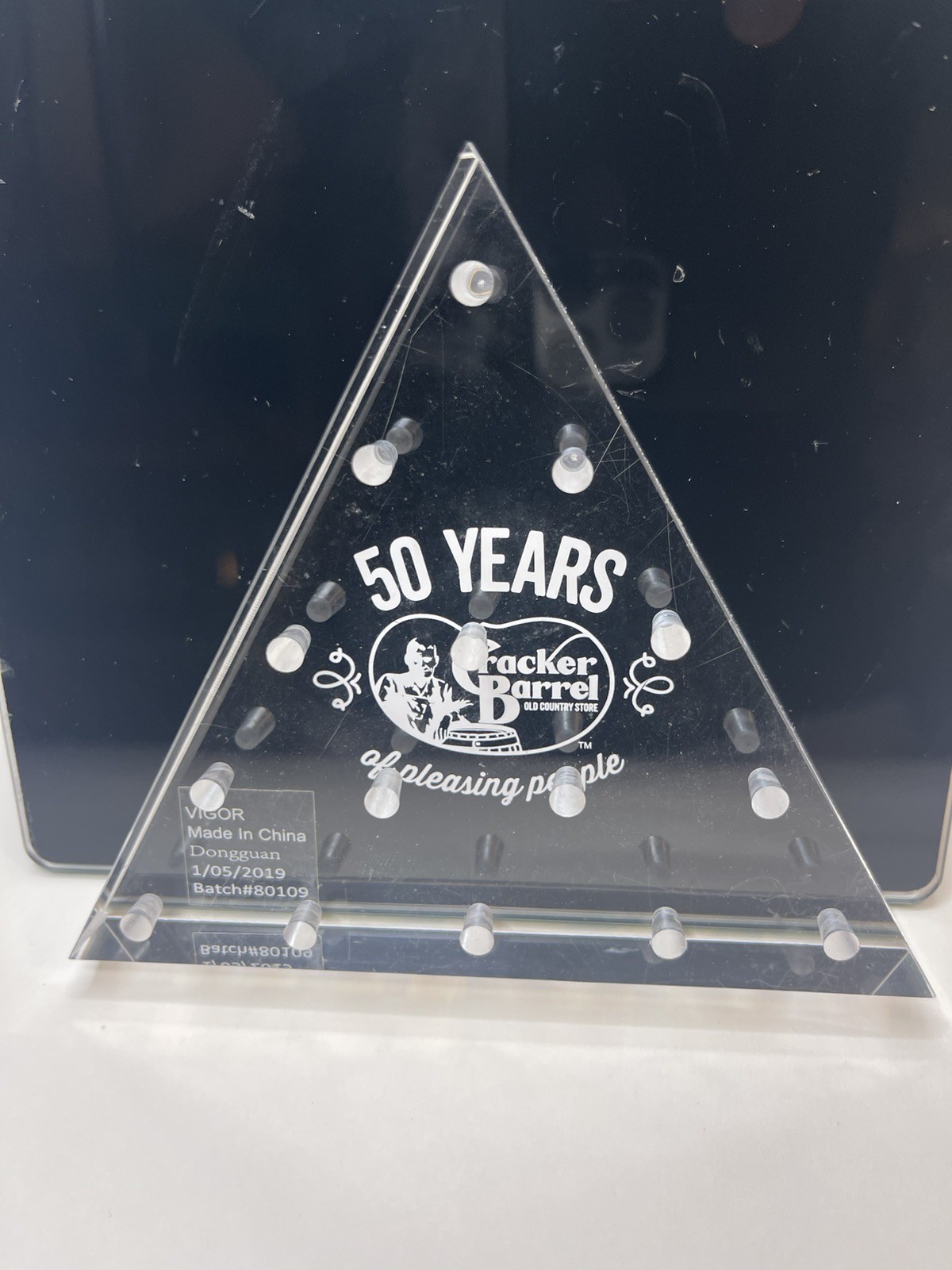 Cracker Barrel Peg Game 50th Anniversary Edition Gold Metal Pegs 2019 RARE