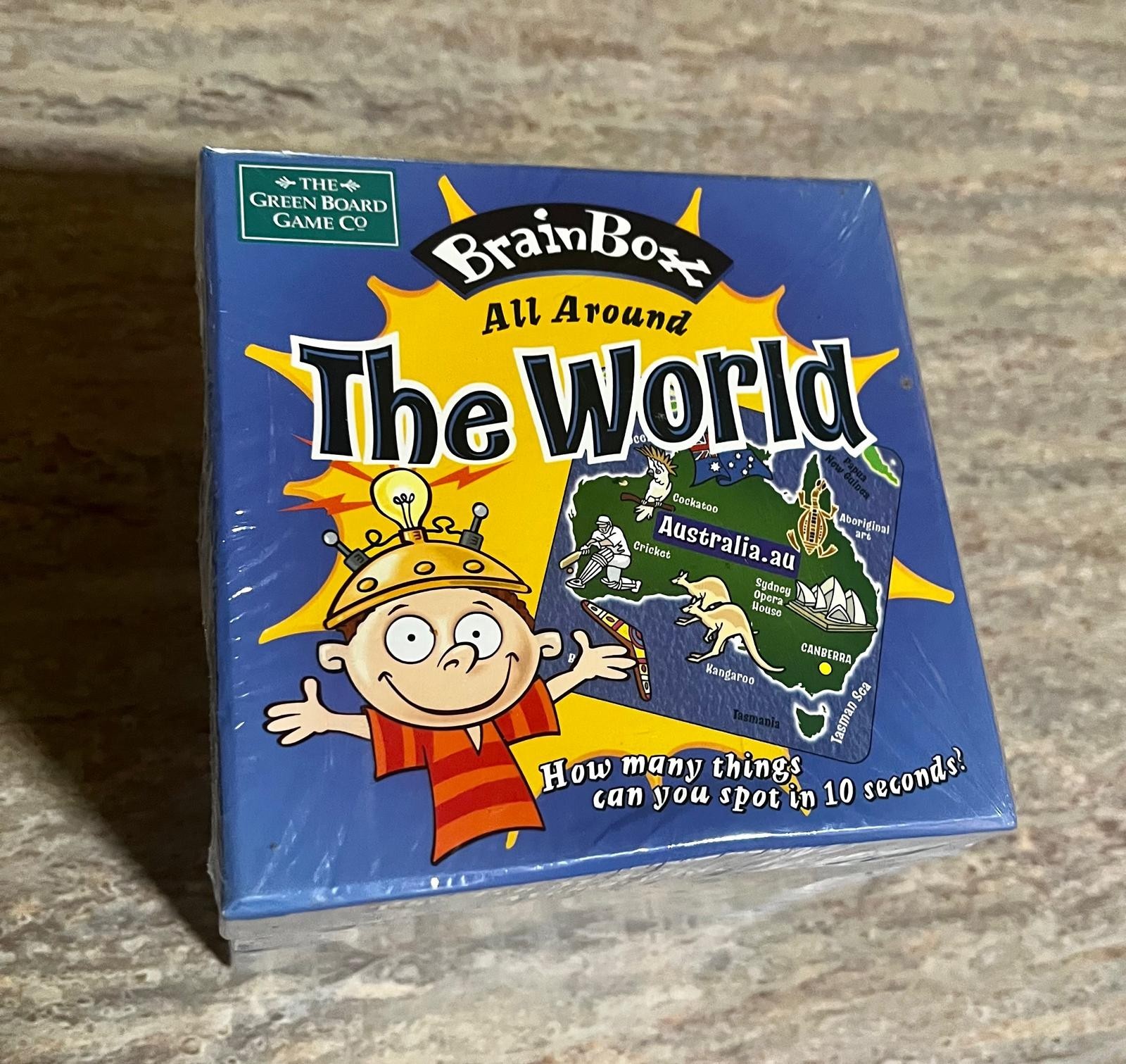 Brain Box, The World Australi Memory Recall Game NEW! MindWare Geography