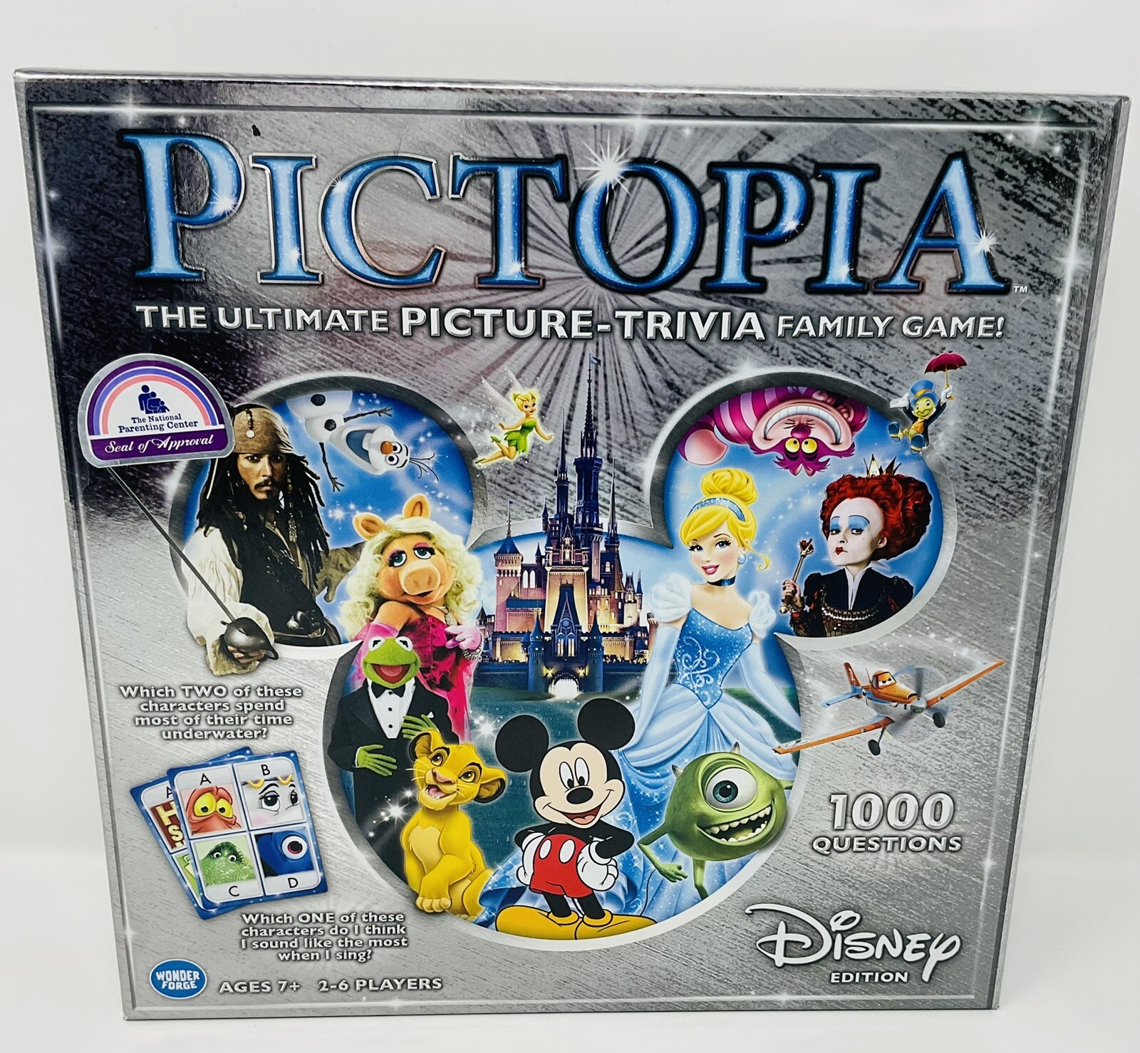 Pictopia Disney Edition Board Game Picture Trivia Family Ages 7+ 2-6 Players NIB