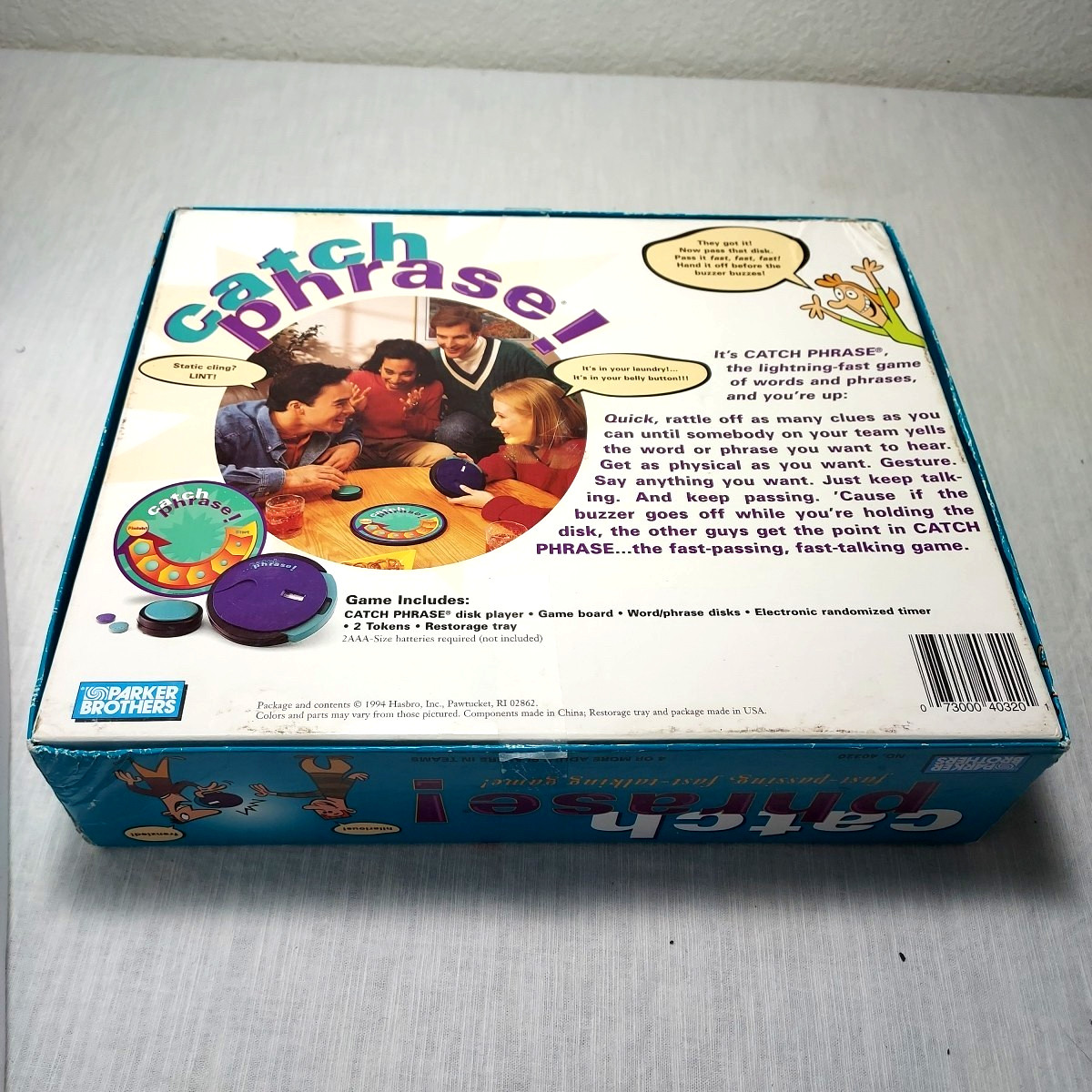 VINTAGE Catch Phrase Game COMPLETE WORKS Parker Brothers 1994 90s Words