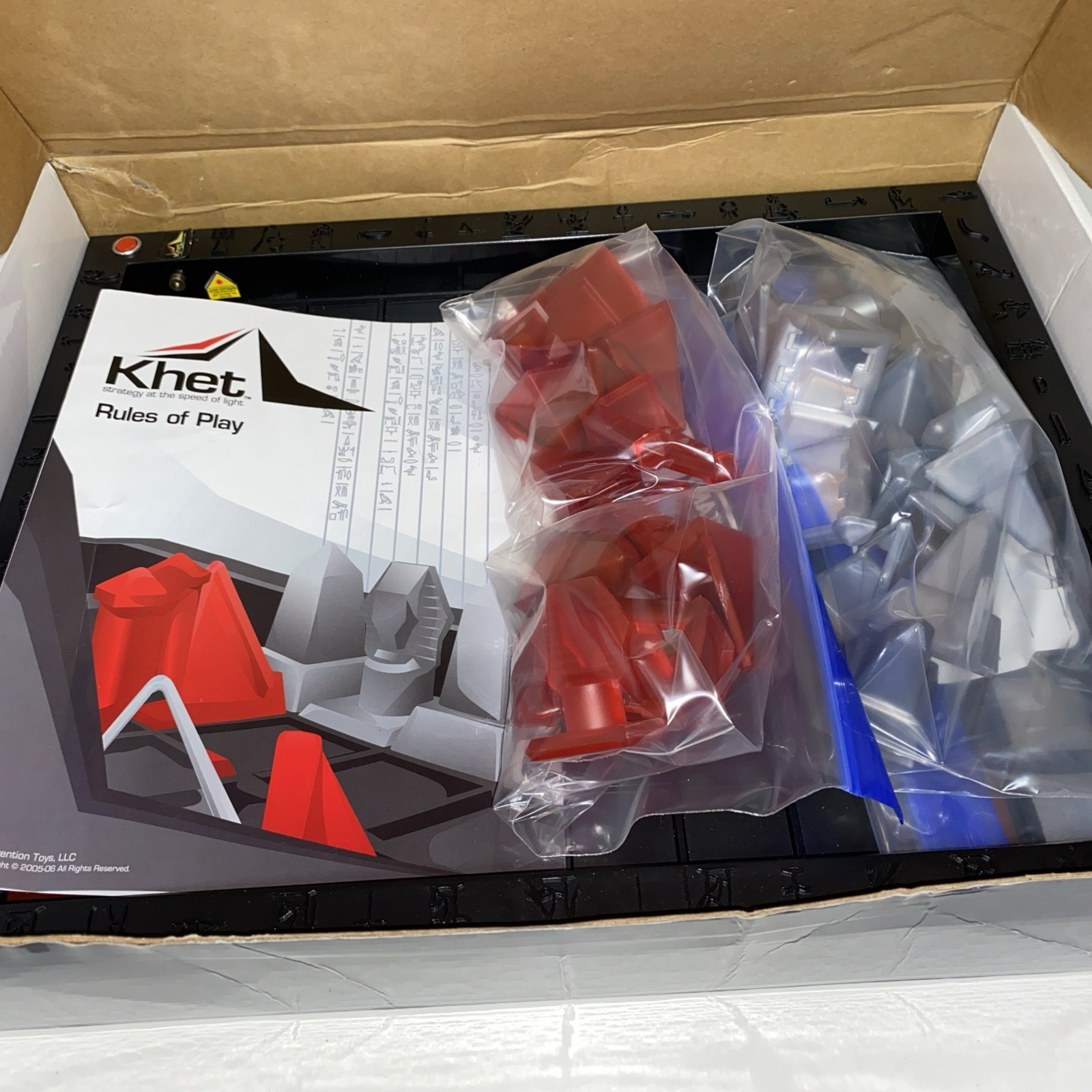 Original KHET Laser Board Game Board Lasers Tested Working 100% Complete VG