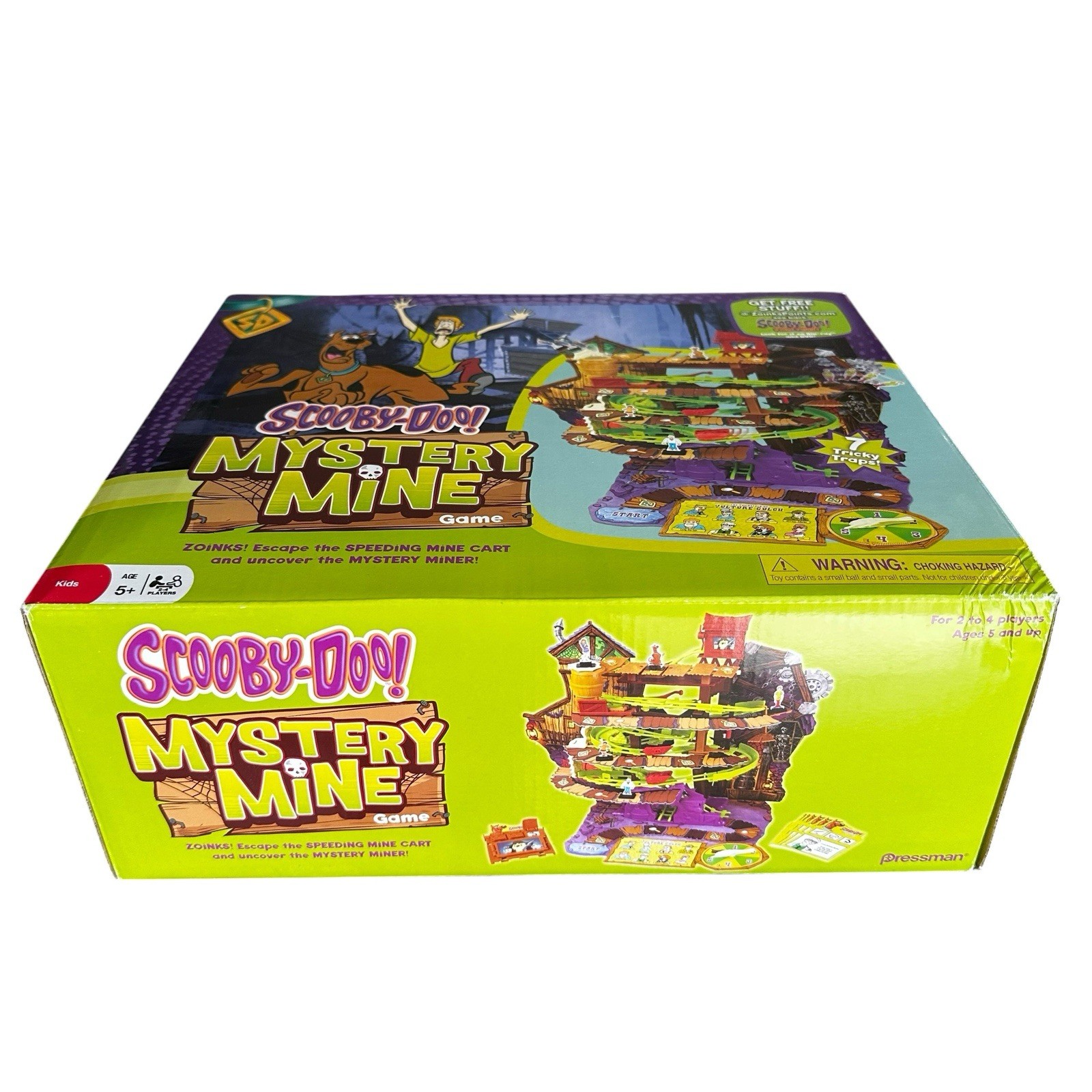 Scooby Doo 2013 Pressman Mystery Mine Board Game 100% COMPLETE ! Retired ! NEW