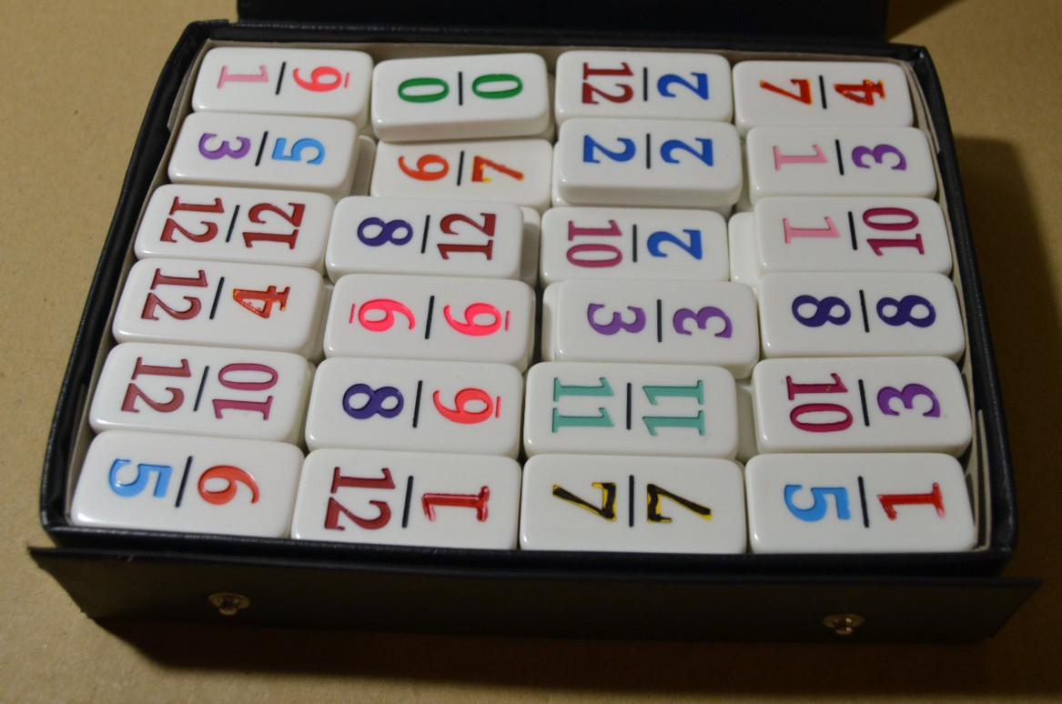 PUREMCO Dominoes Professional 91 Tiles in case Family Game Adult Teen Game