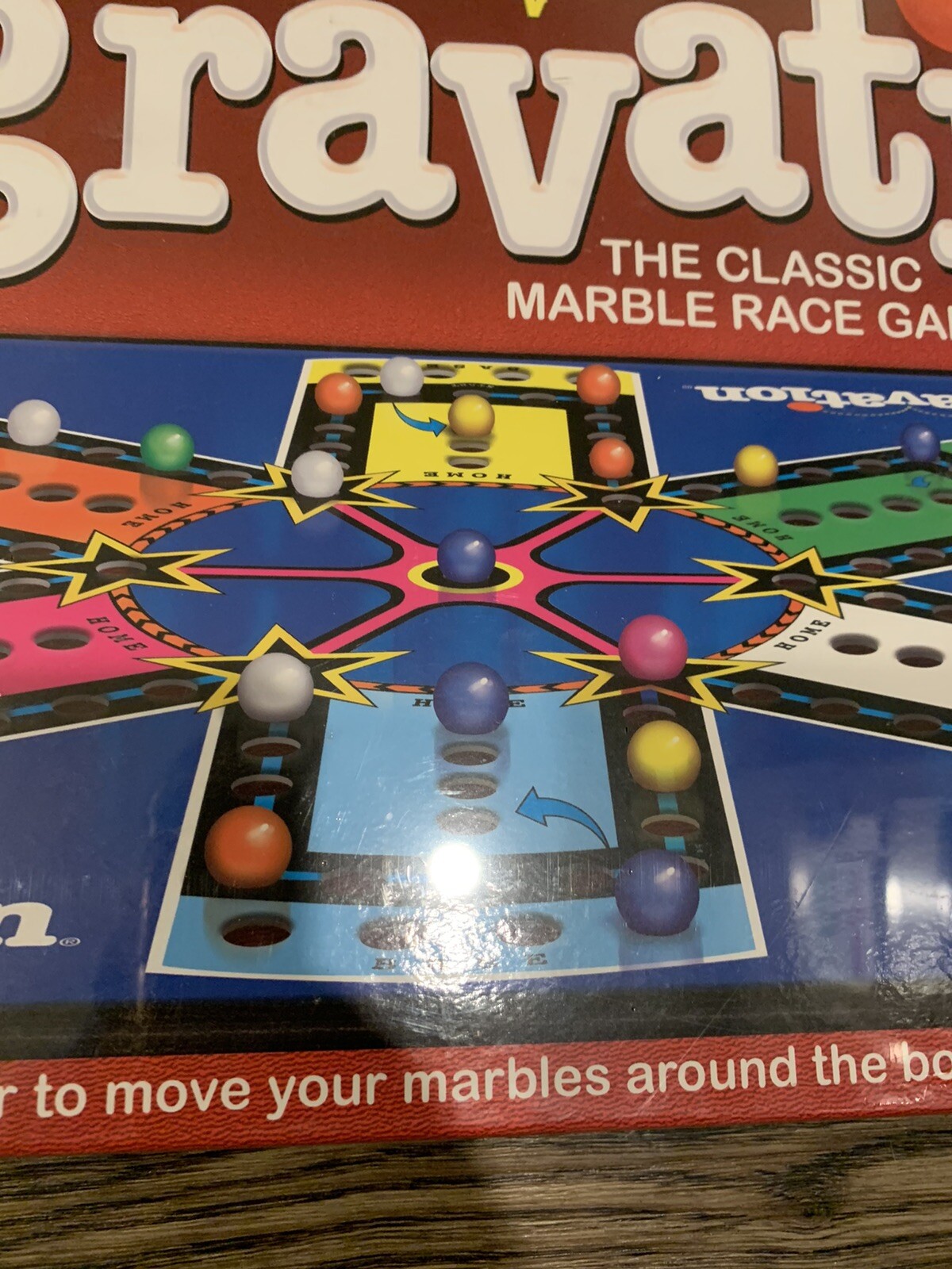 New Original Aggravation Marble Race Board Game Artwork Sealed