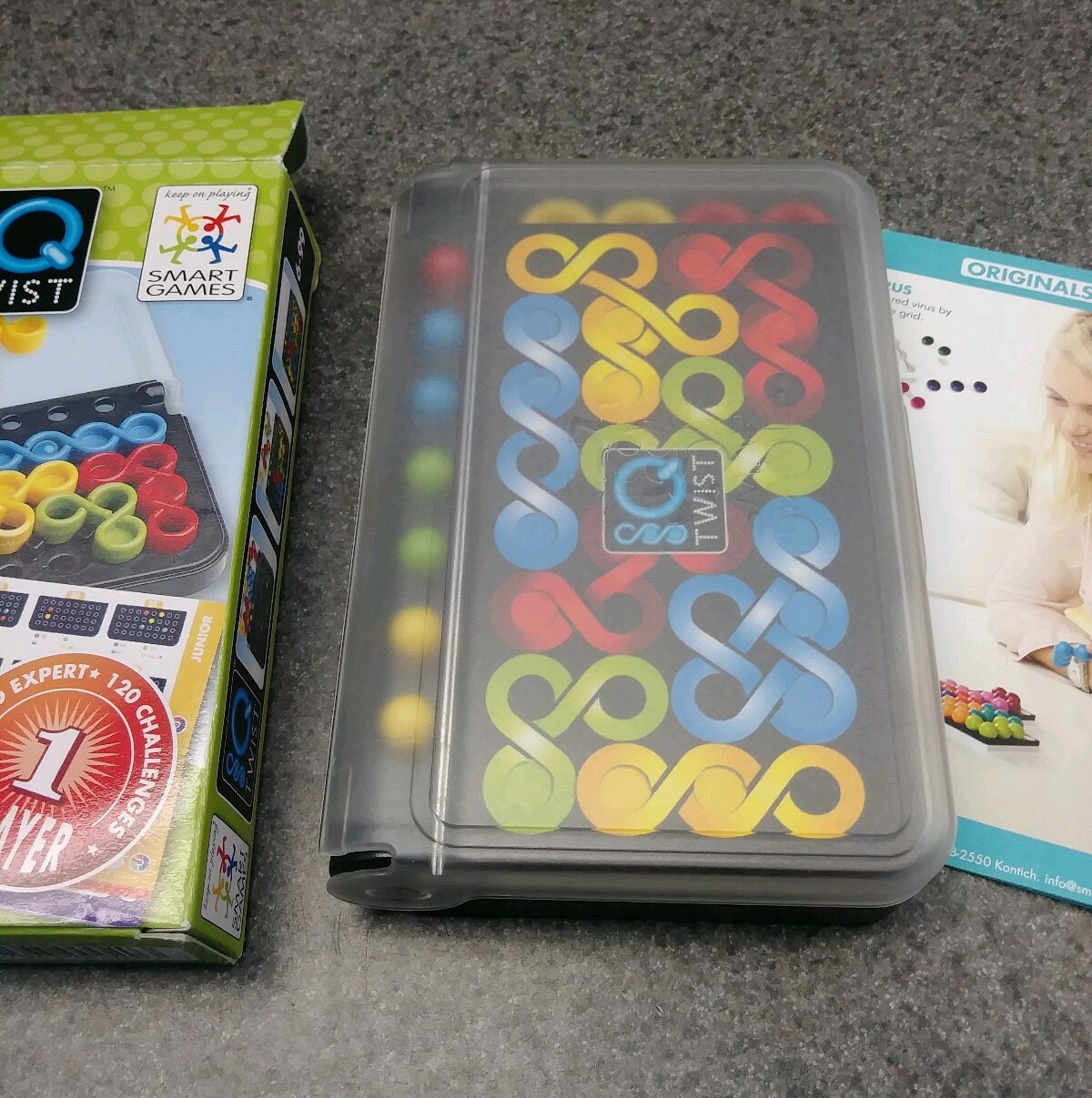LCR Left Center Right Dice Game Tin by George & Co plus IQ Twist by Smart Games