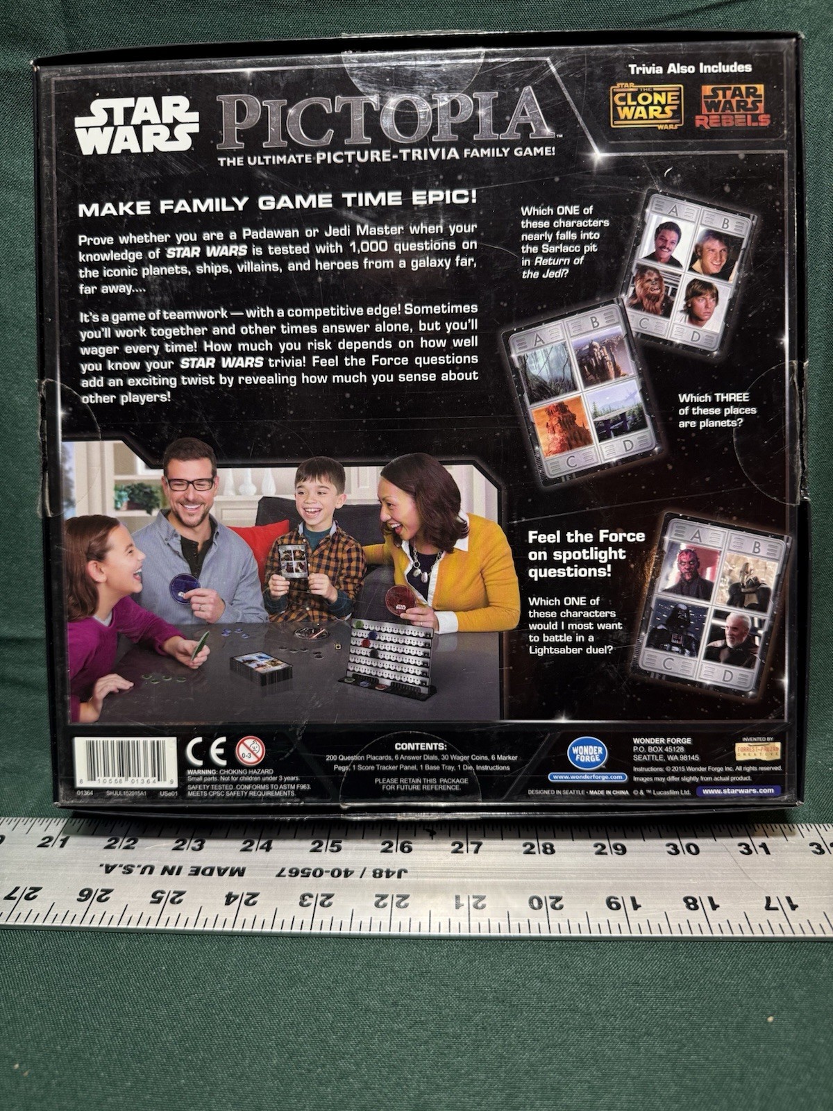 Star Wars Pictopia Edition – Picture Trivia Family Game – Partially Unopened