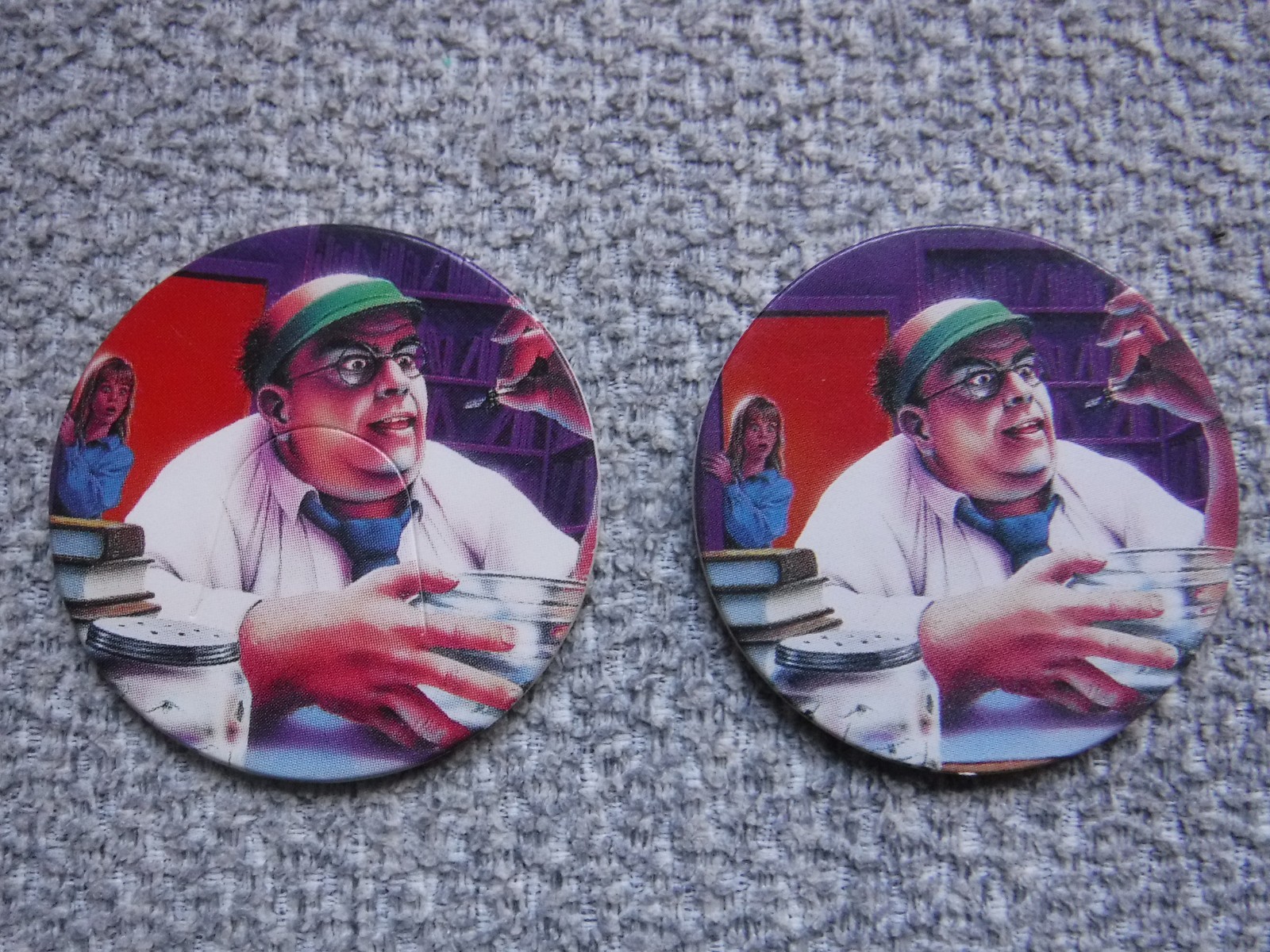 Pogs GOOSEBUMPS lot 1995 Parachute Press Vintage (3 Cheerios pogs)