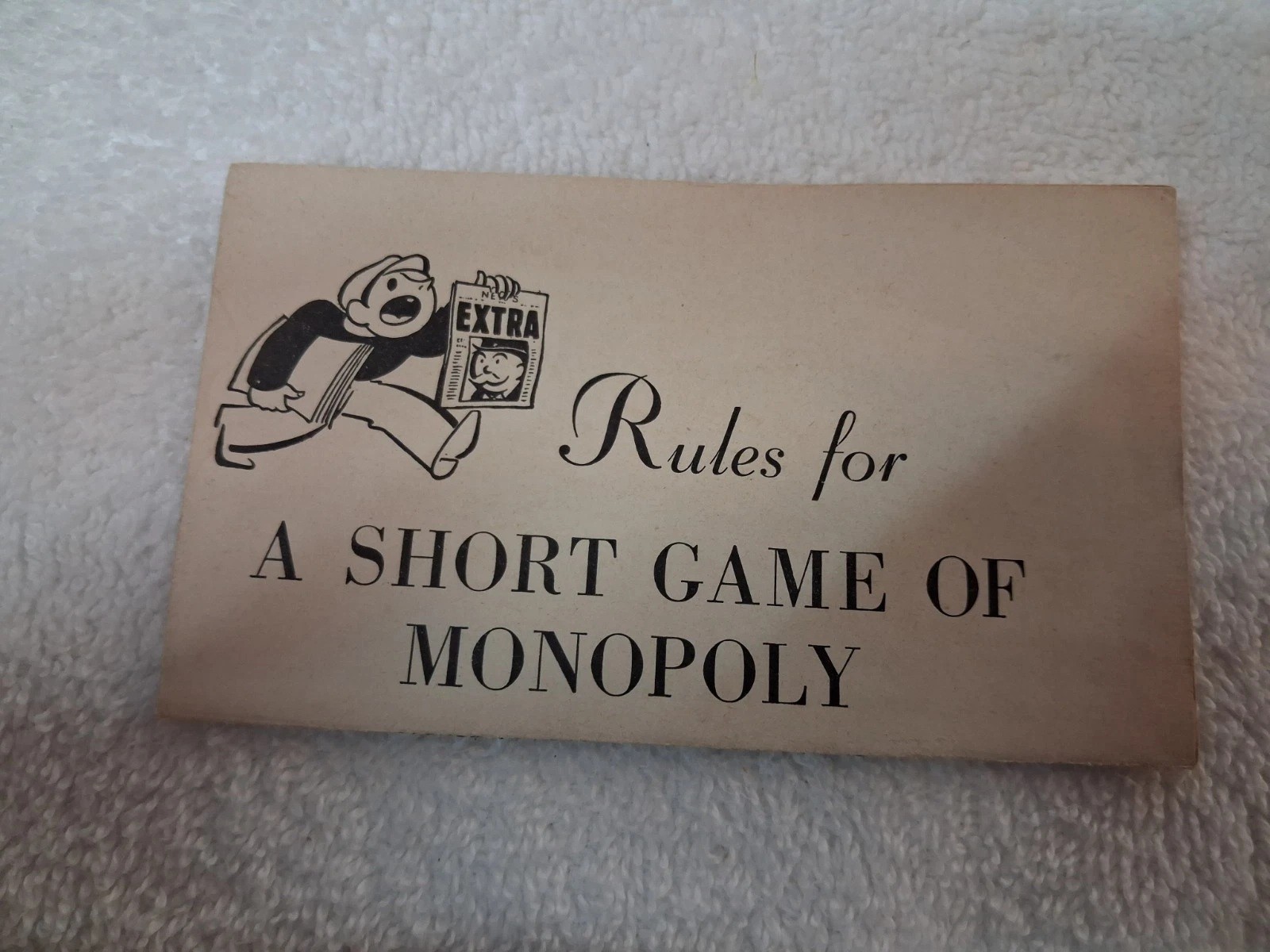 Monopoly Popular Version Box Set Parker Brothers 1950’s Red Box- INCOMPLETE