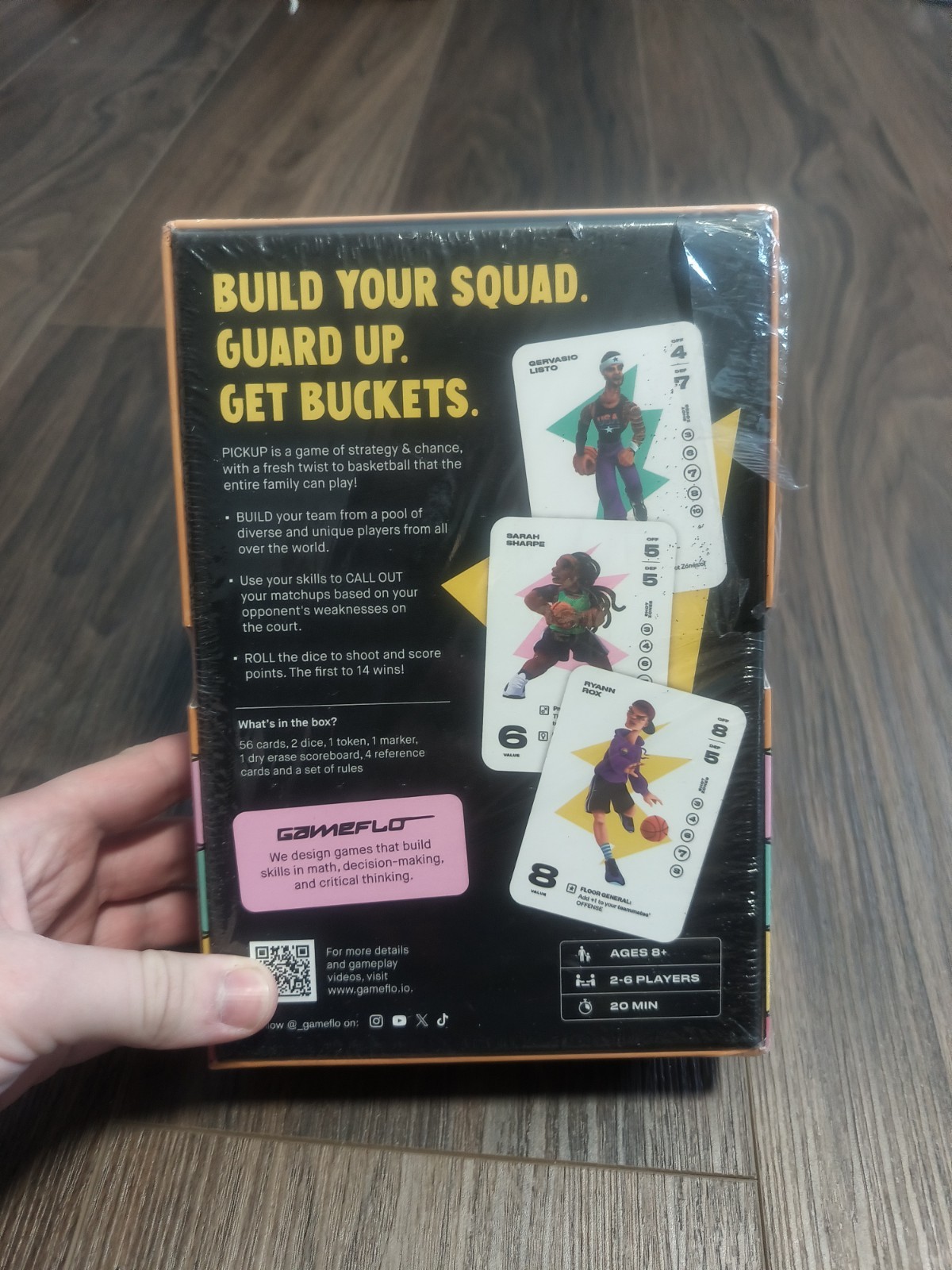 Gameflo Pickup Basketball Card Game Of Strategy Ages 8+ 2 – 6 Players NIP Sealed