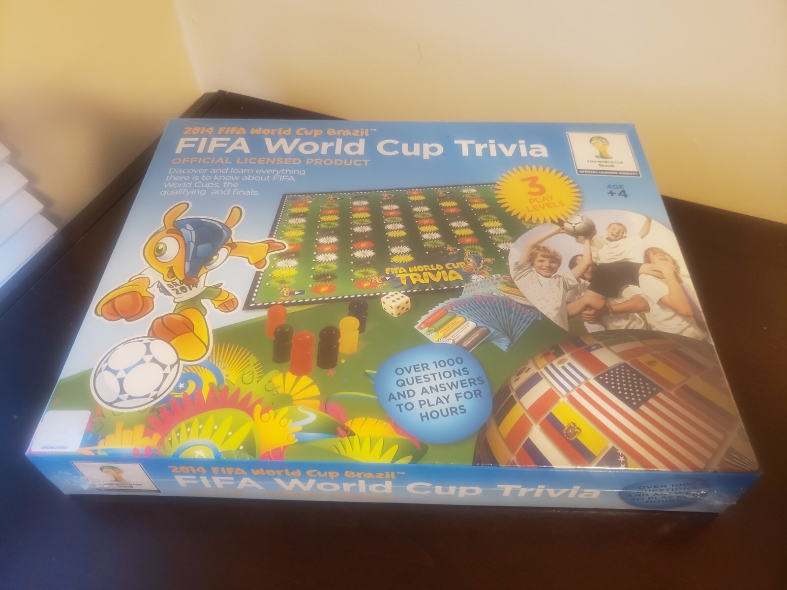 2014 FIFA World Cup Trivia board Game Brazil official Brand NEW Factory Sealed
