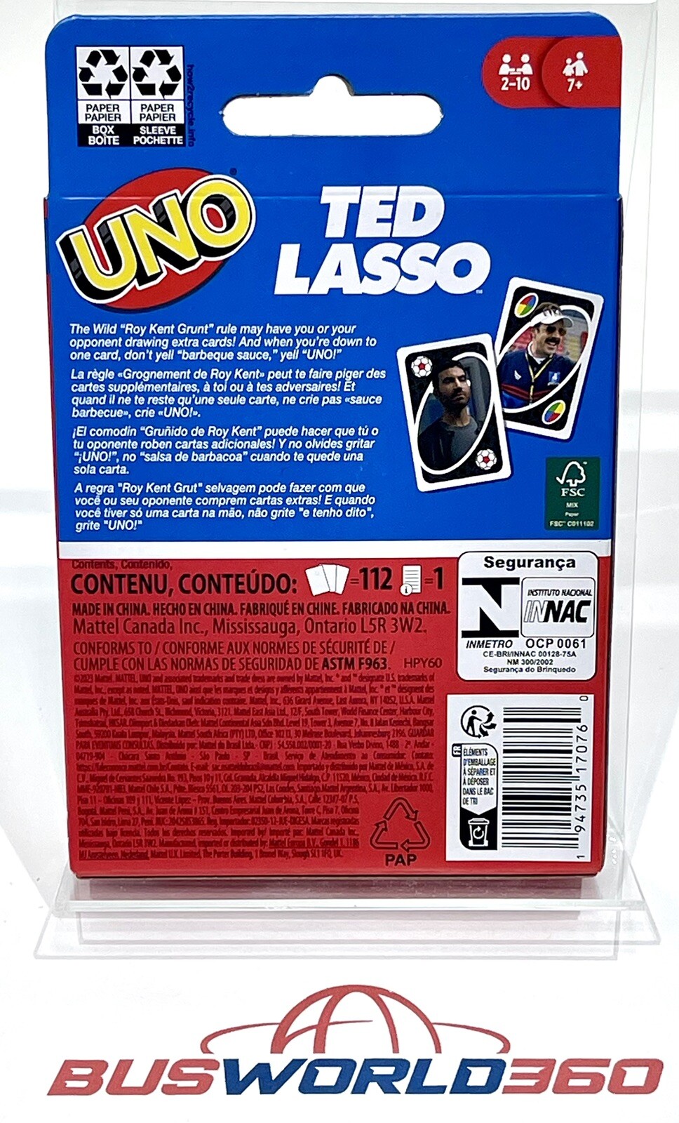 UNO Ted Lasso Edition Mattel Card Game – One (1x) – NEW SEALED – BIN