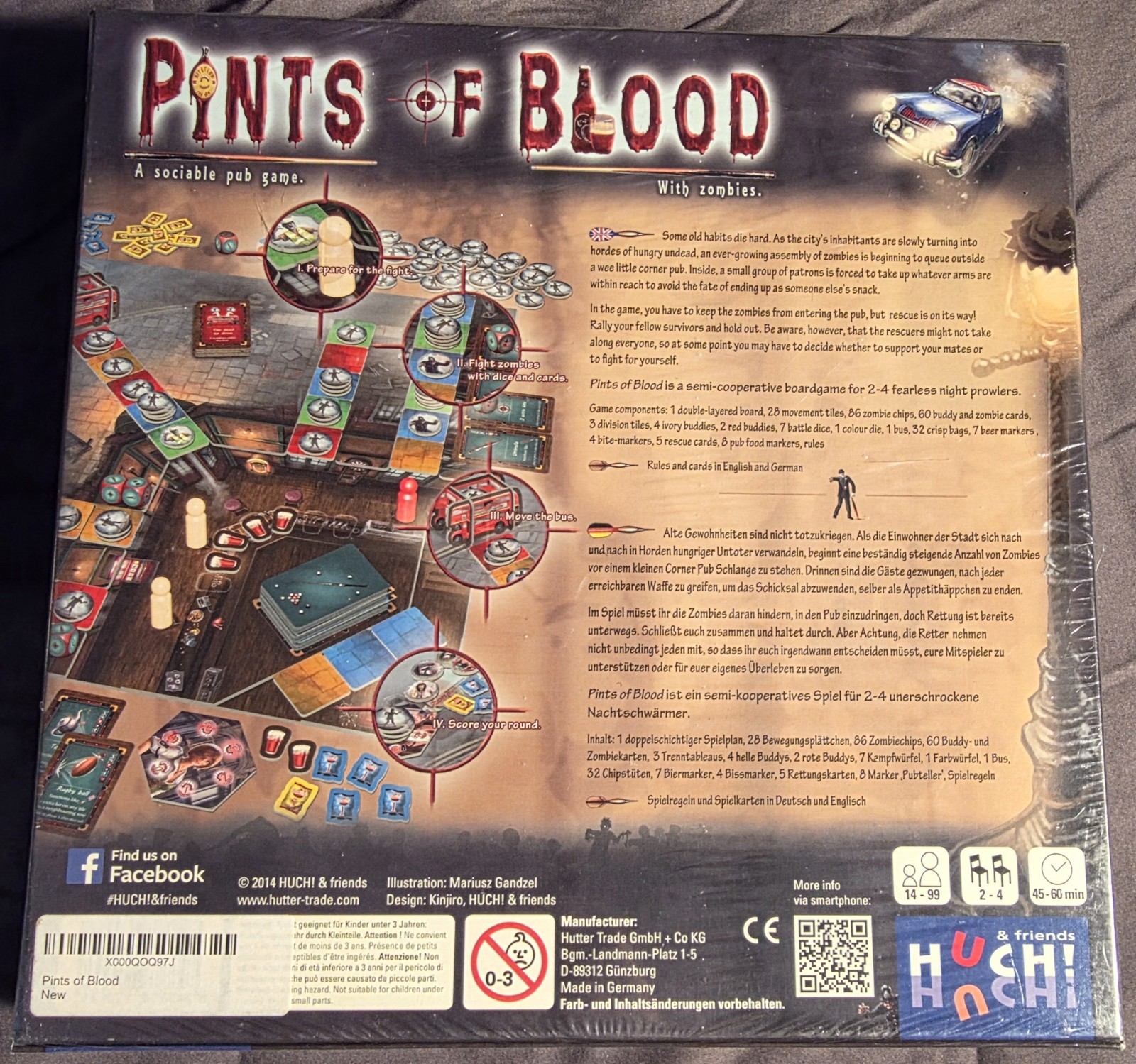 Pints of Blood | Semi-Cooperative Board Game | HUCH! & friends