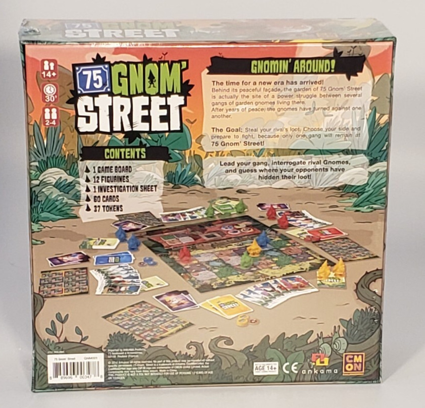 75 Gnom’ Street Board Game Garden 2016 Ankama Products Sealed Gnome Family Fun