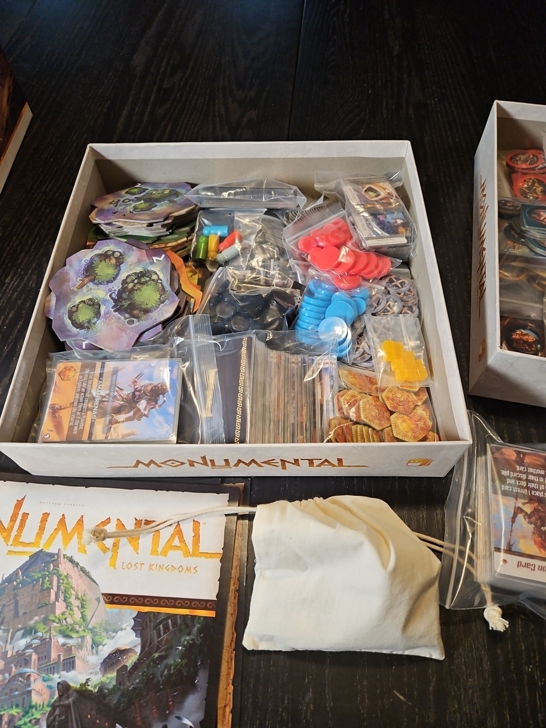 Monumental Board Game /w Lost Kingdoms and African Empires Expansions Complete