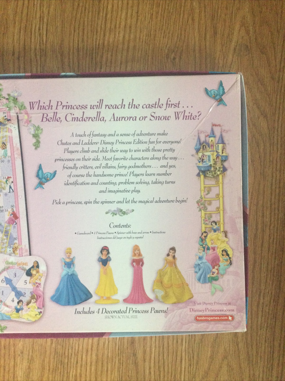 Disney Princess Chutes and Ladders by Hasbro 100% Complete 2009