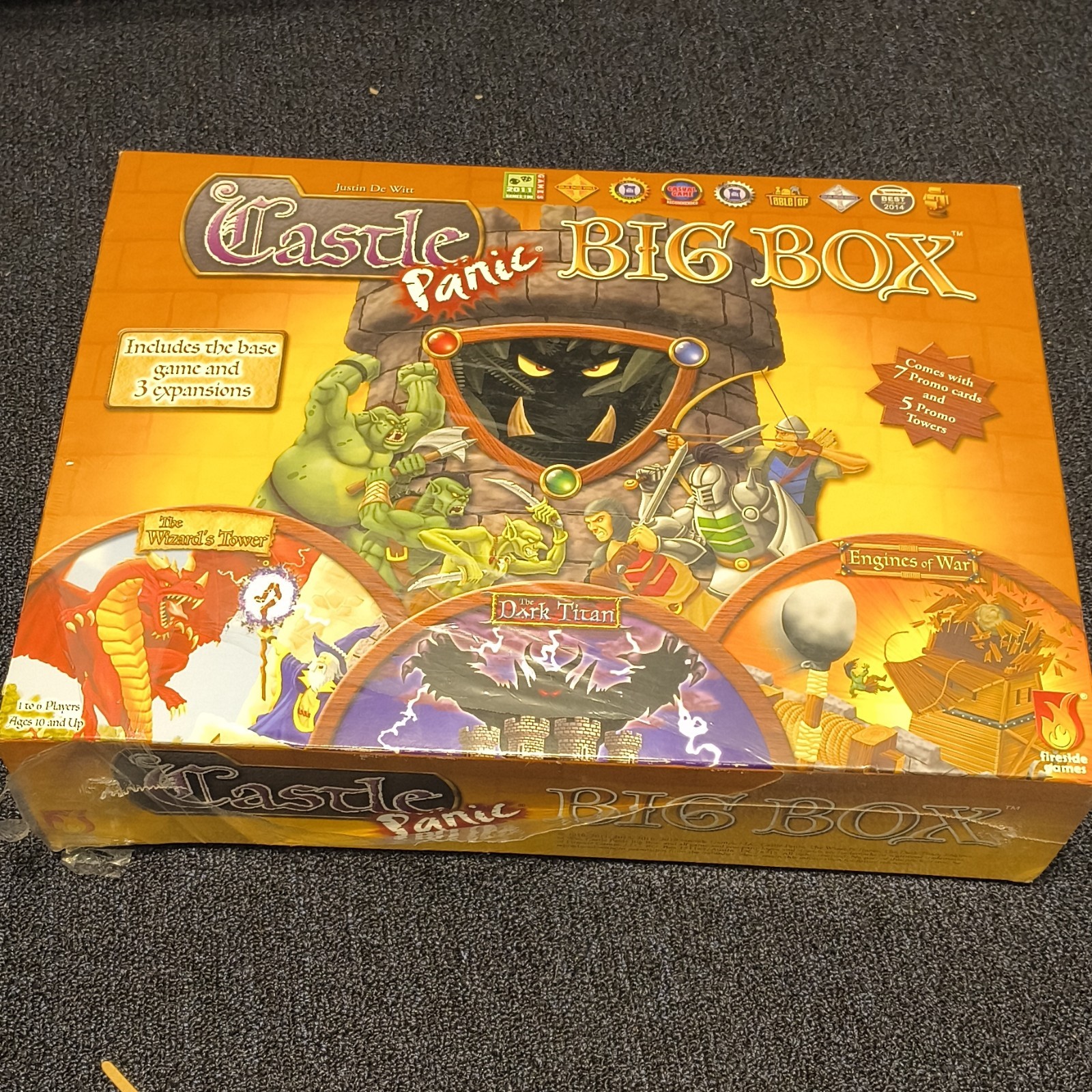 Castle Panic Big Box Board Game w/ Base Game + 3 Expansions