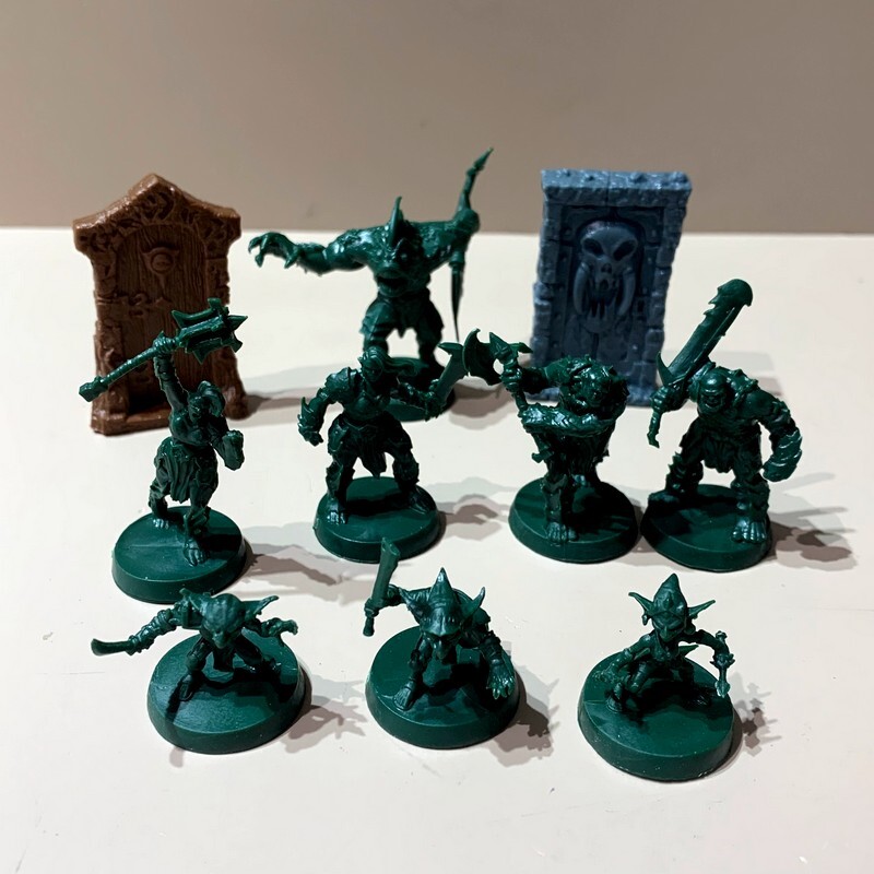 19pcs Orcs Goblins Abomination Heroquest Kellar’s Keep Quest Board Game Minis