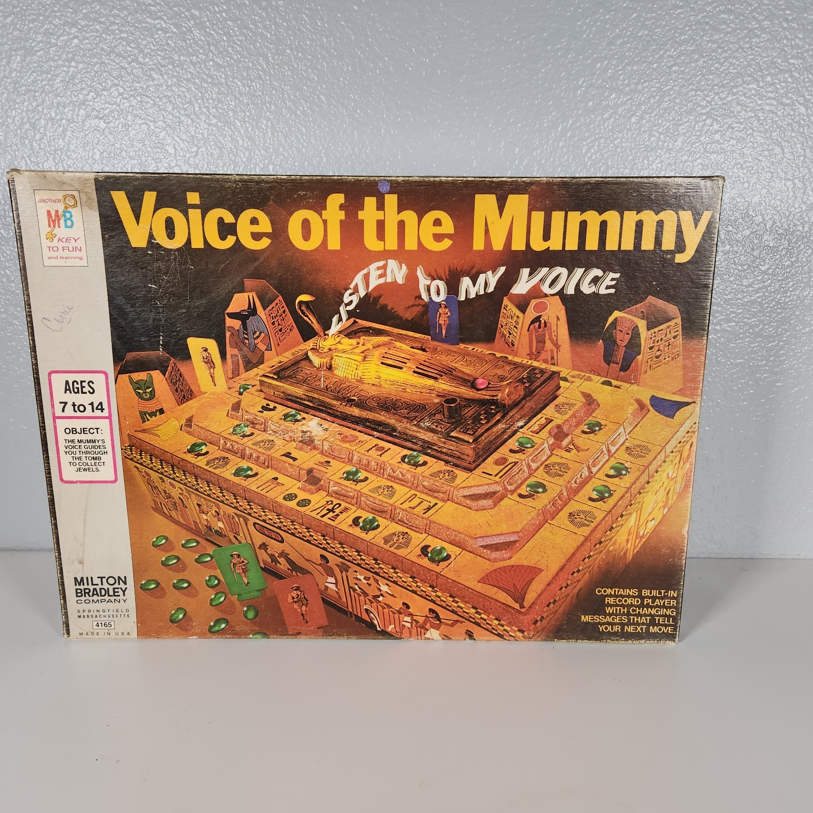 1971 Voice of the Mummy – Red Jewels Game Milton Bradley Complete/Not working