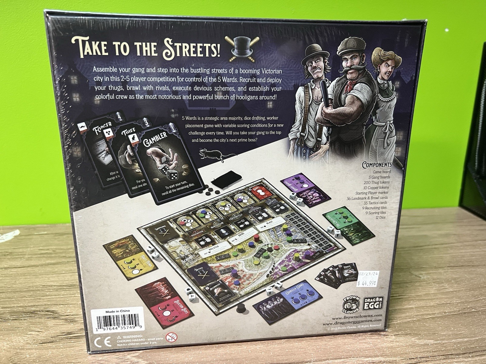 5 Wards Board Game Frown Clowns Sealed S21