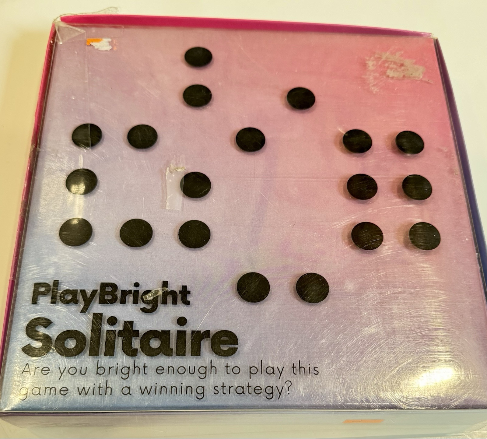 Professor Puzzle PlayBright Solitaire | Classic Wooden Family Board Game