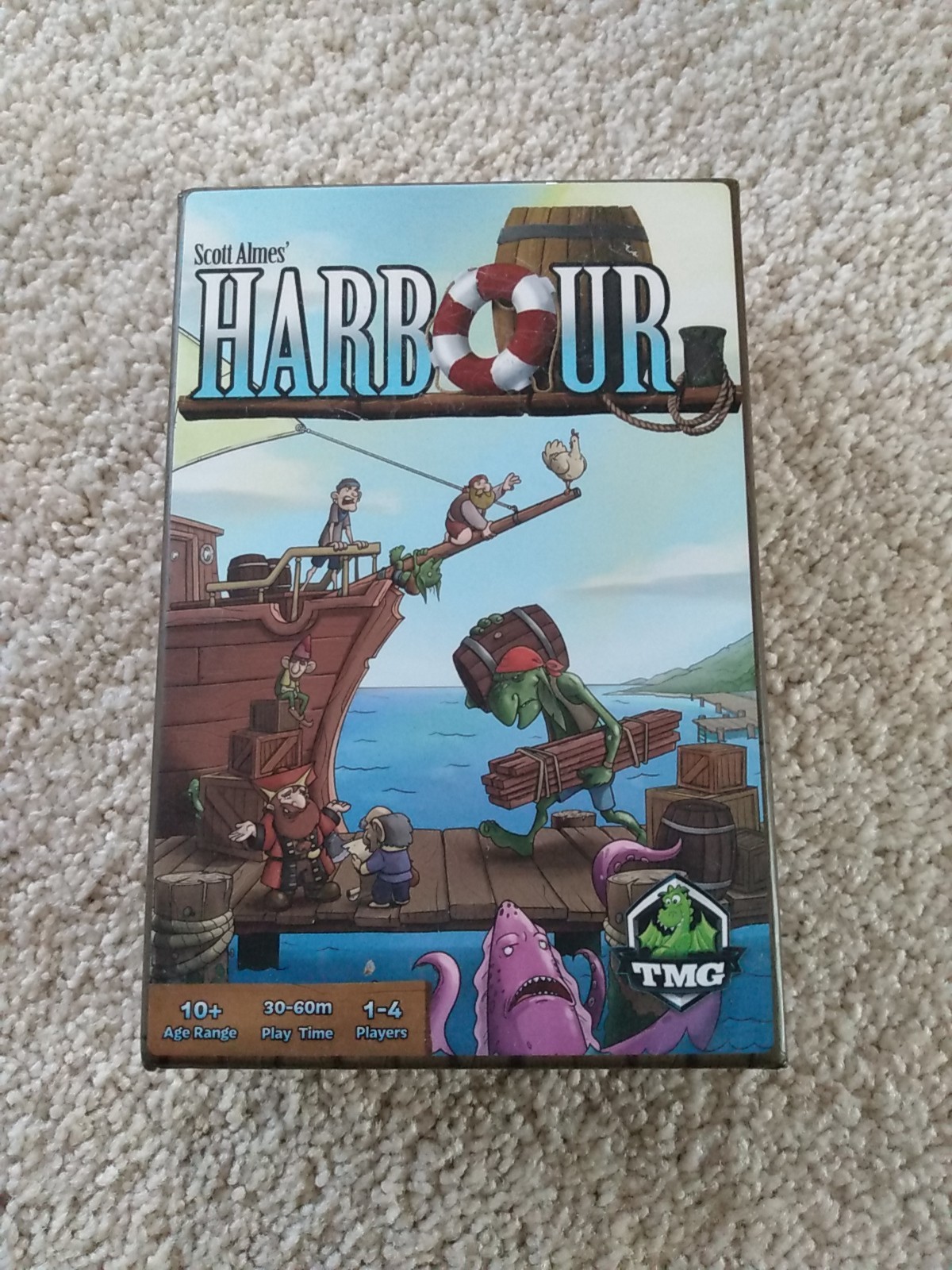 Harbour Worker Placement Card Board Game Scott Almes TMG 2014 New – Open Box