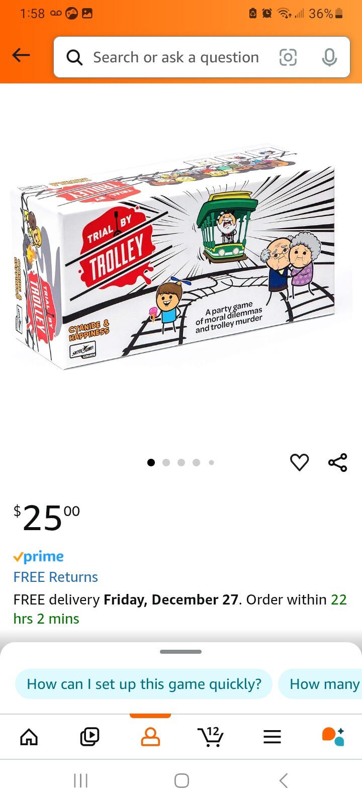 Skybound Trial by Trolley Moral Dilemma and Murder Party Game – SKY4214
