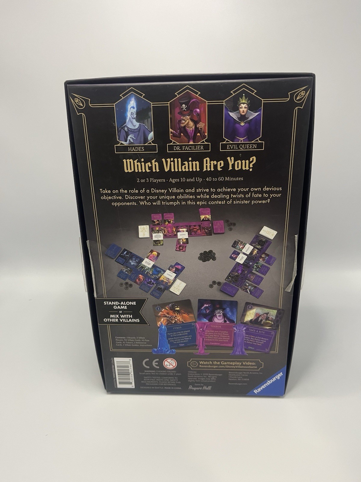 Disney Villainous Wicked to the Core – Stand Alone or Expansion Game – Complete