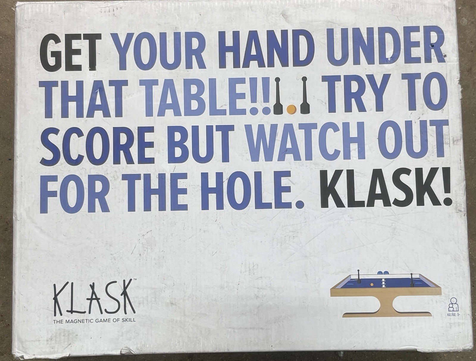 Klask Magnetic Skill Game Tabletop Board Game with Box-Preowned/Complete