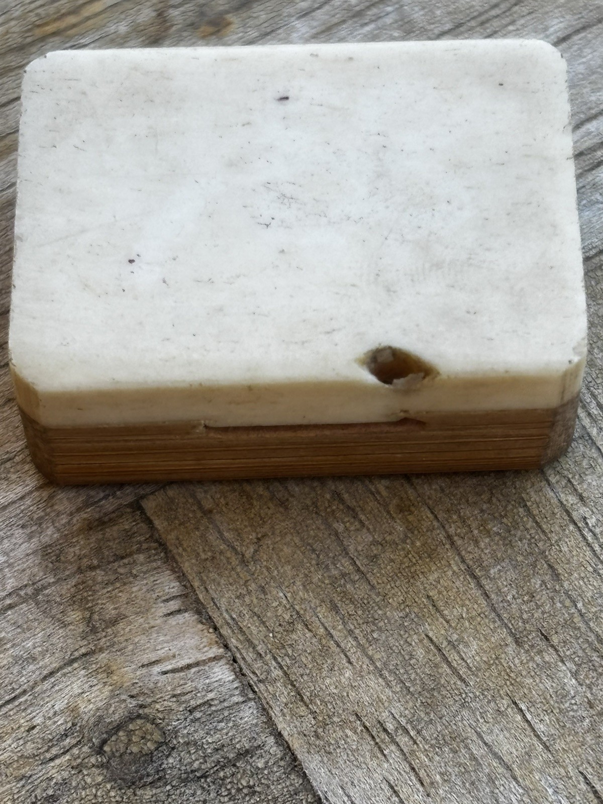 Vintage Mah jong Bamboo & Bone Dovetail 150 tiles See Pics has case