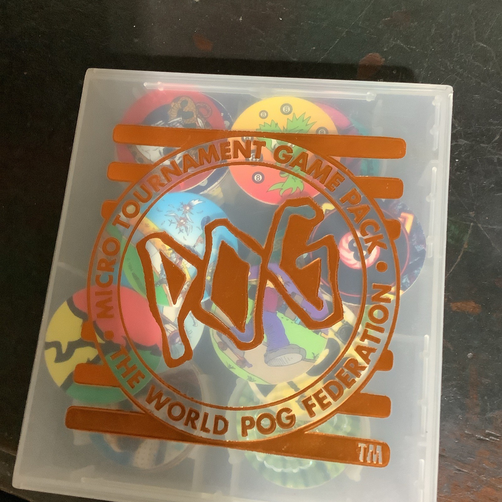 Vintage The World Pog Federation Micro Tournament Game Pack Various Pogs