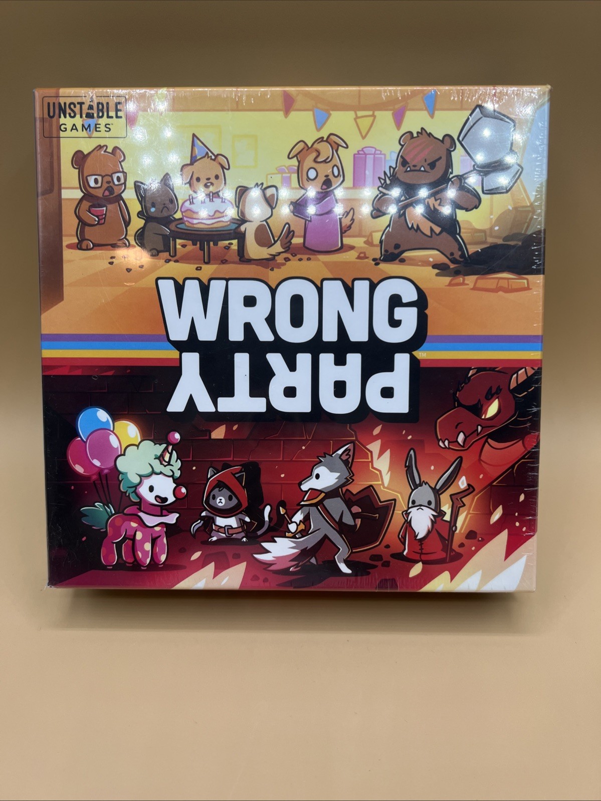 Wrong Party Game 2021 Tee Turtle by Unstable Games Brand New Sealed