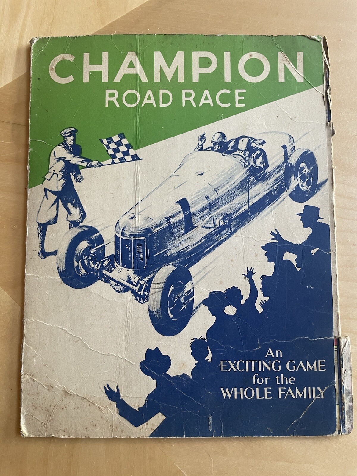 Vintage 1934 Champion Spark Plugs Road Race Game Advertising Rare Spinner