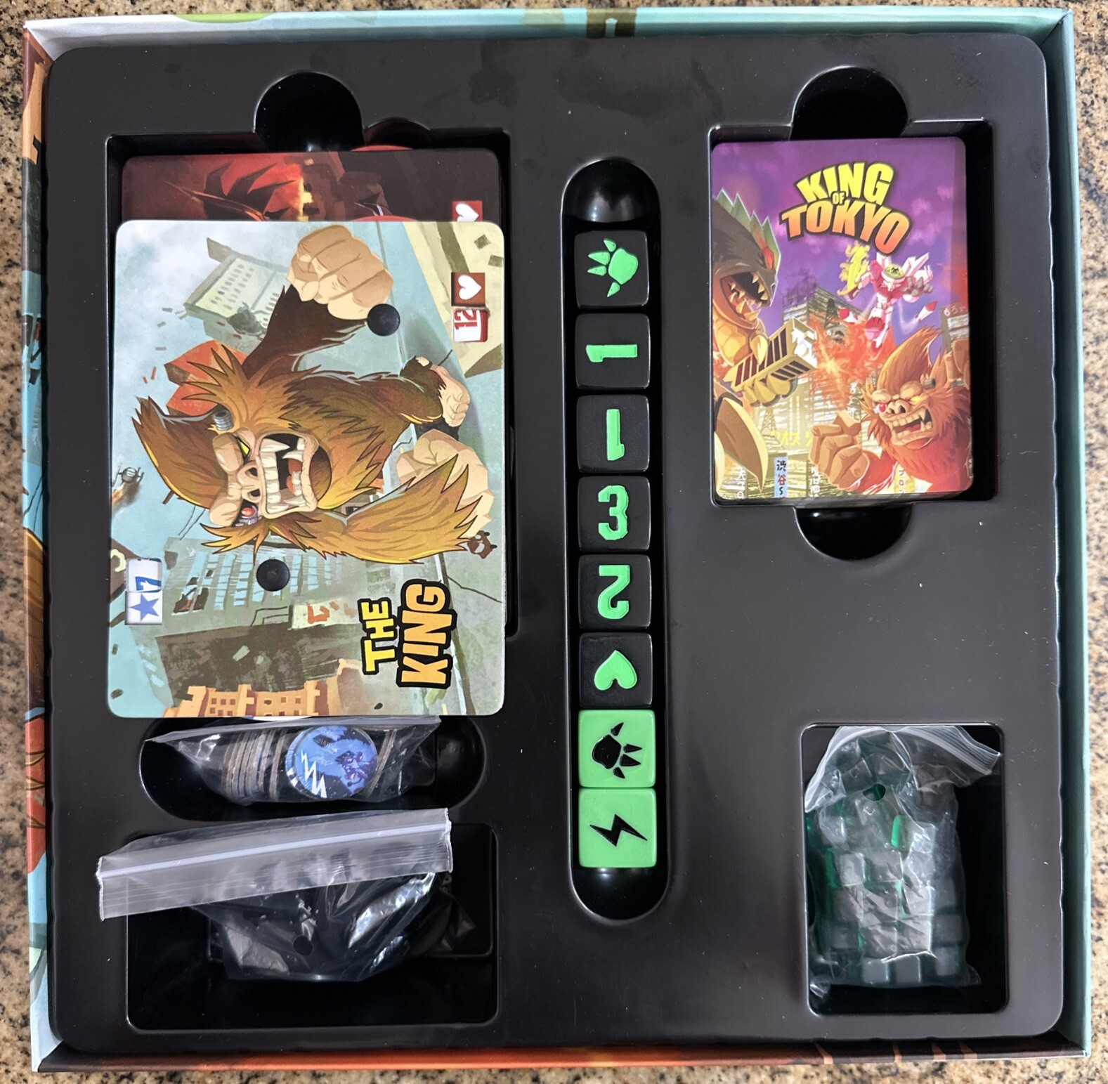 King of Tokyo Board Game COMPLETE Iello 2015 GigaMonster Richard Garfield